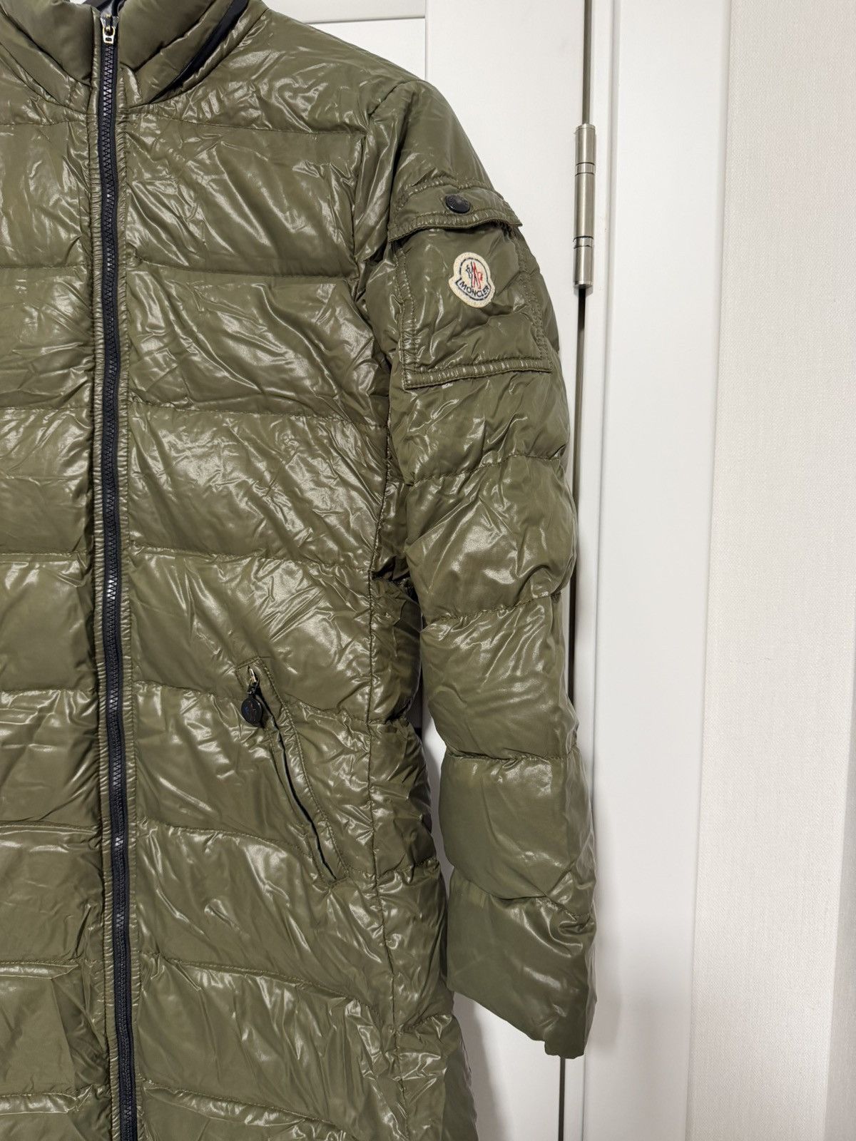 Moncler Moncler Moka Down Jacket Parka Women Size 2 Khaki Size M / US 6-8 / IT 42-44 - 2 Thumbnail