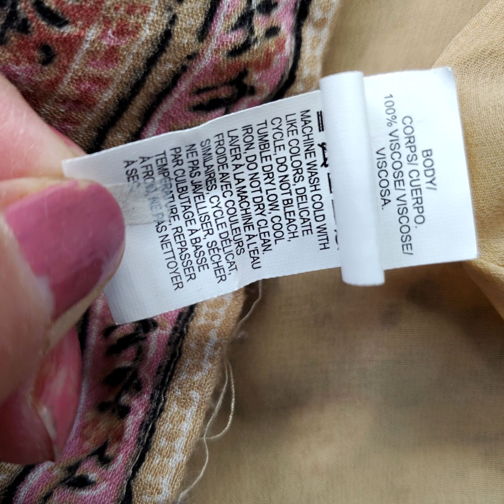 Lucky Brand Lucky Brand Dress Womens S Maxi Multi Floral Lined Cinch Waist Deep Neck Size S / US 4 / IT 40 - 5 Thumbnail