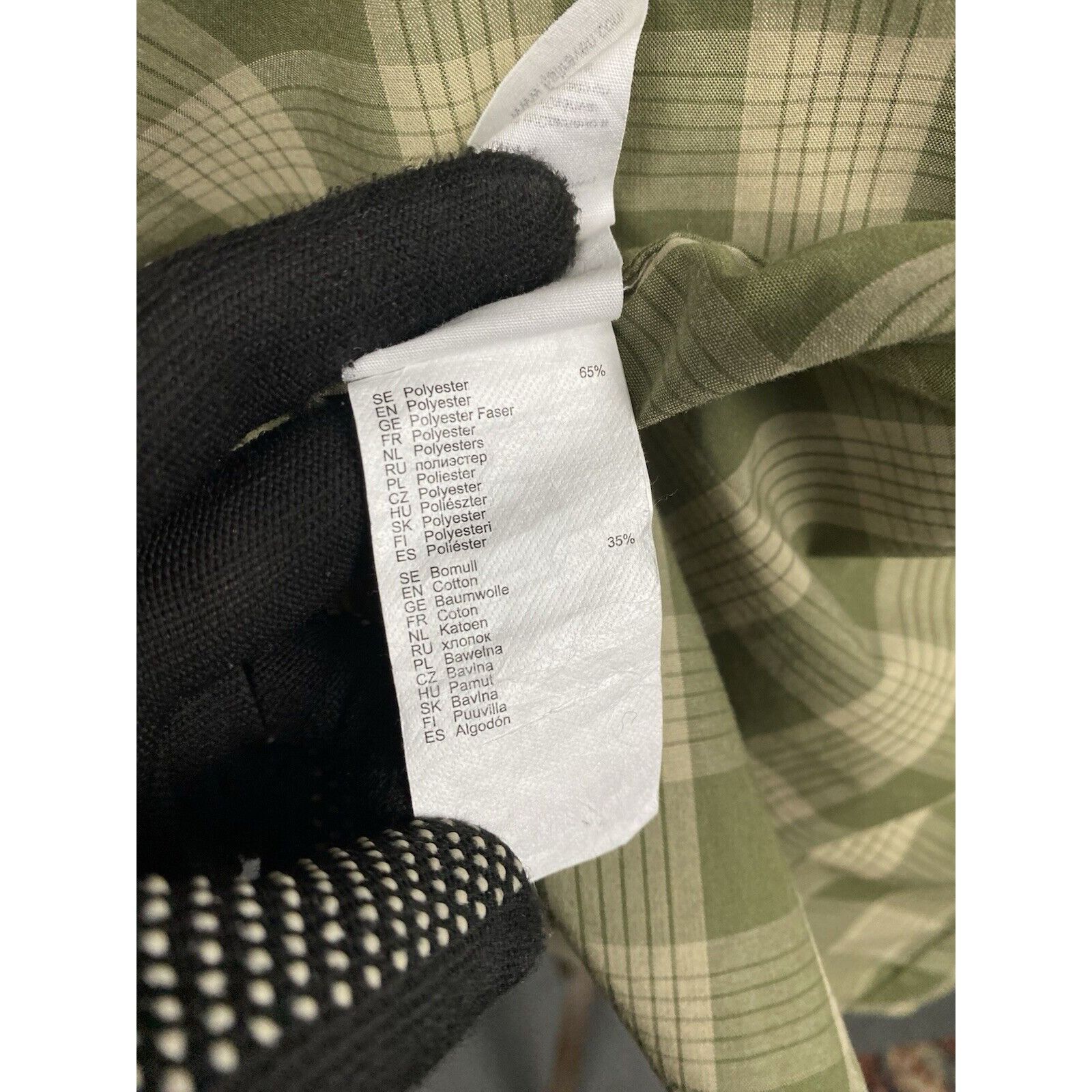 Fjallraven Fjallraven Ovik Men's Green Checked Shortsleeve Shirt Size S Size US S / EU 44-46 / 1 - 13 Thumbnail