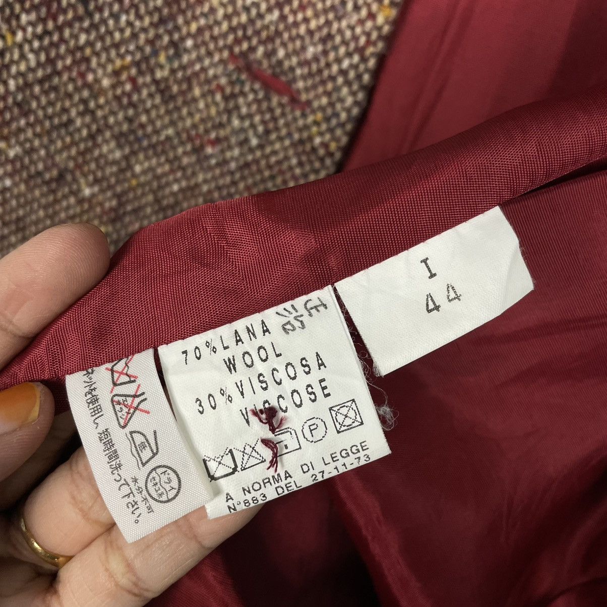 Other Made In Italy Sereno Golson Crop Jacket Size M / US 6-8 / IT 42-44 - 16 Thumbnail