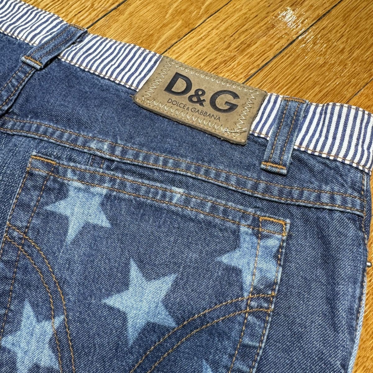 Dolce & Gabbana RARE Dolce & Gabanna Patchwork Vintage Women Flare Jeans Size 32" / US 10 / IT 46 - 4 Thumbnail