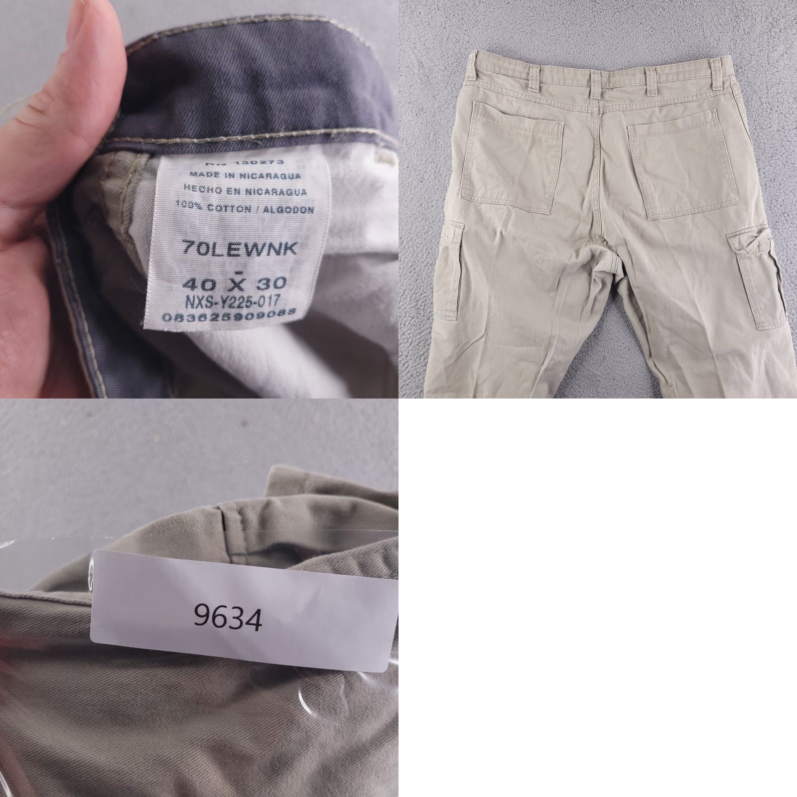 Wrangler Wrangler Pants Mens 40x31 Tan Beige Cargo Chino Casual Khaki Regular Inseam 31 Size US 40 / EU 56 - 8 Thumbnail