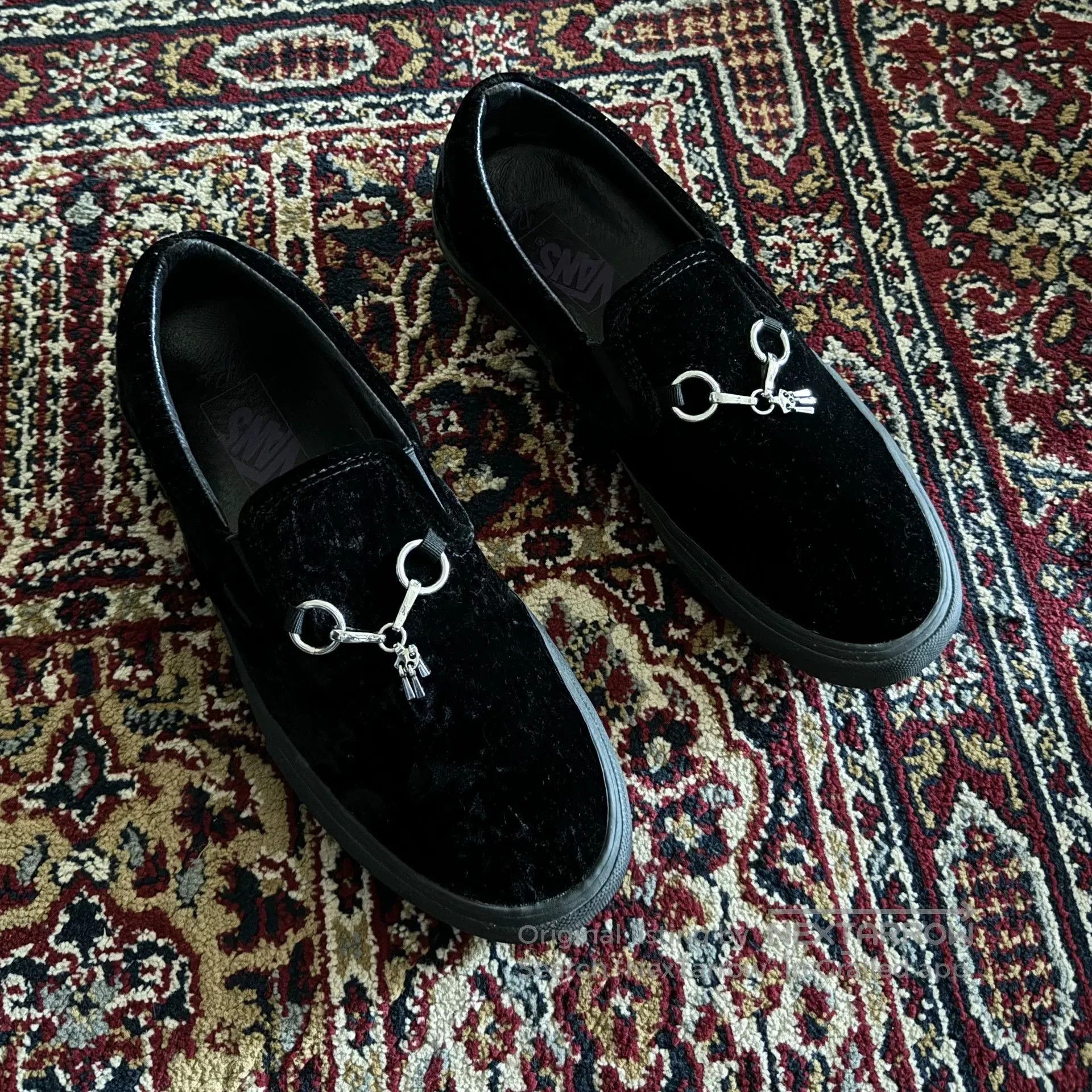 Needles Needles Vans Collaboration Black Velvet Shoes. Size US 10 / EU 43 - 2 Thumbnail