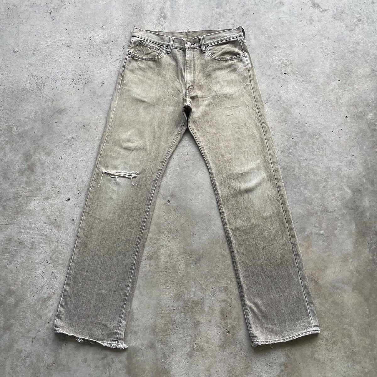 Japanese Brand Vintage Japan Distressed Eagle Logo Faded Jeans Denim Pants Size US 32 / EU 48 - 2 Thumbnail