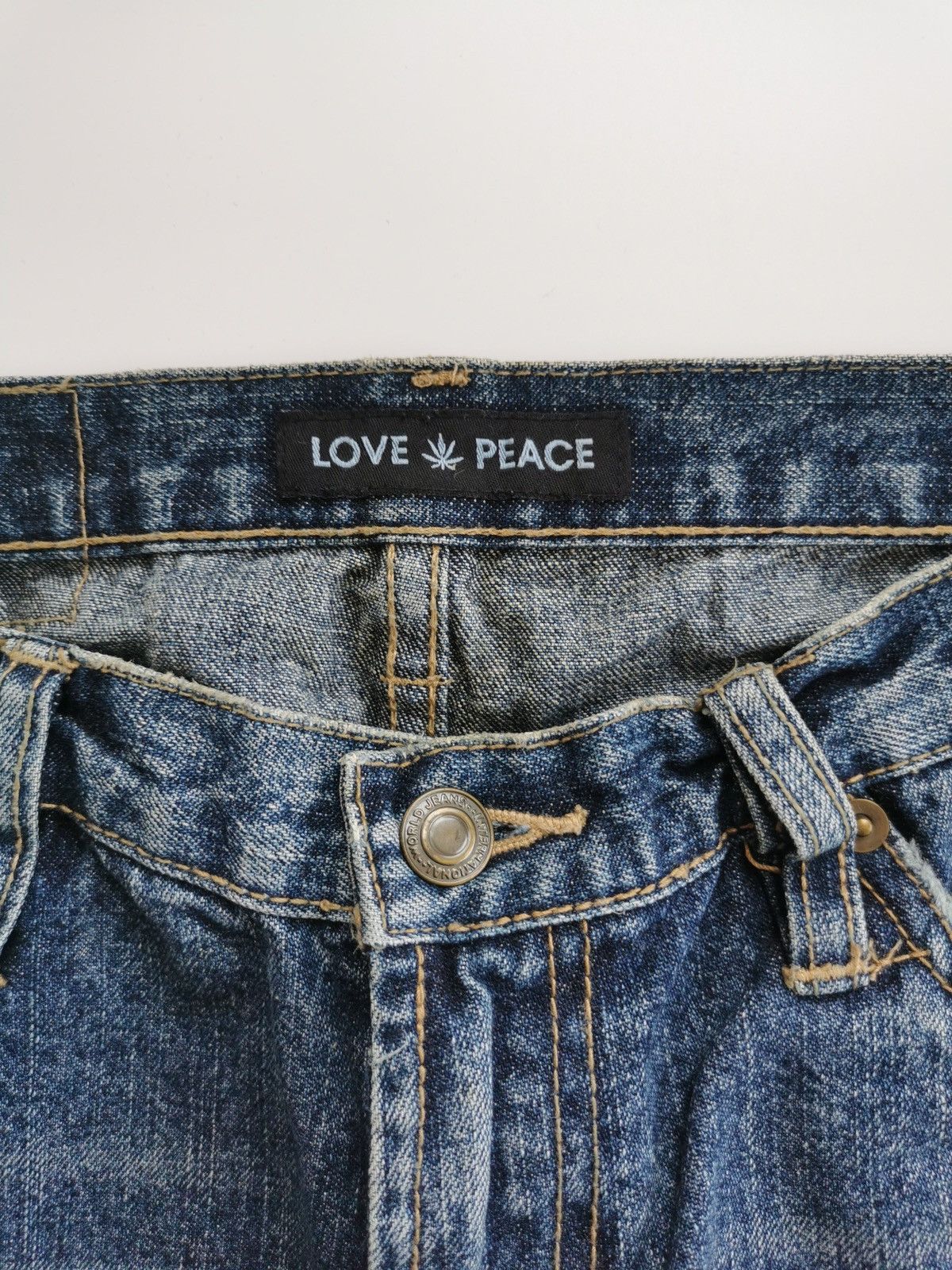 Japanese Brand Bootcut AW04 Love Peace Believe Co Japan Jeans Size 28" / US 6 / IT 42 - 4 Thumbnail
