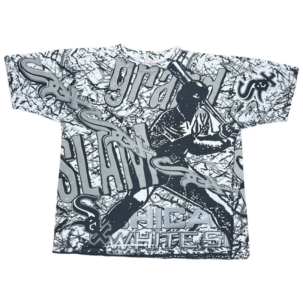 MLB Vintage 1991 MLB Chicago White Sox All Over Print Trench Tee Size US L / EU 52-54 / 3 - 1 Thumbnail