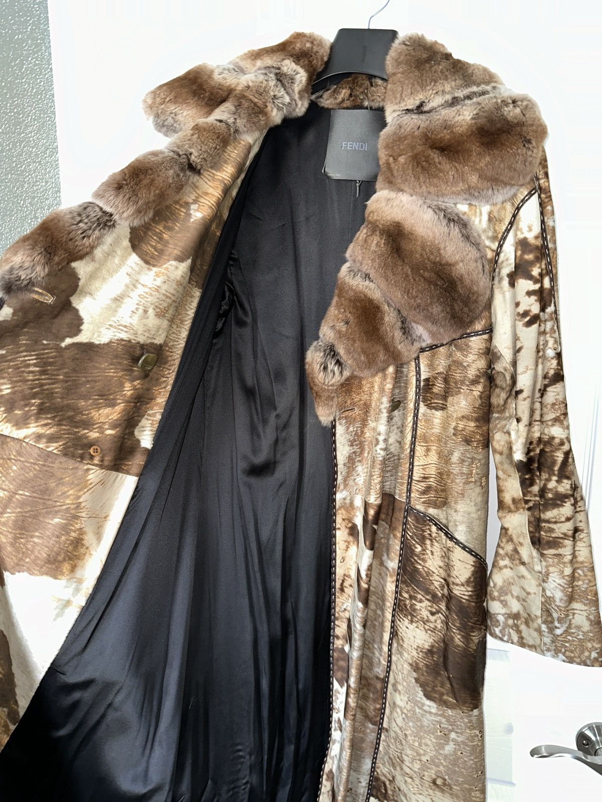 Fendi Fendi Fur/Leather Calfskin Coat Size M / US 6-8 / IT 42-44 - 4 Thumbnail