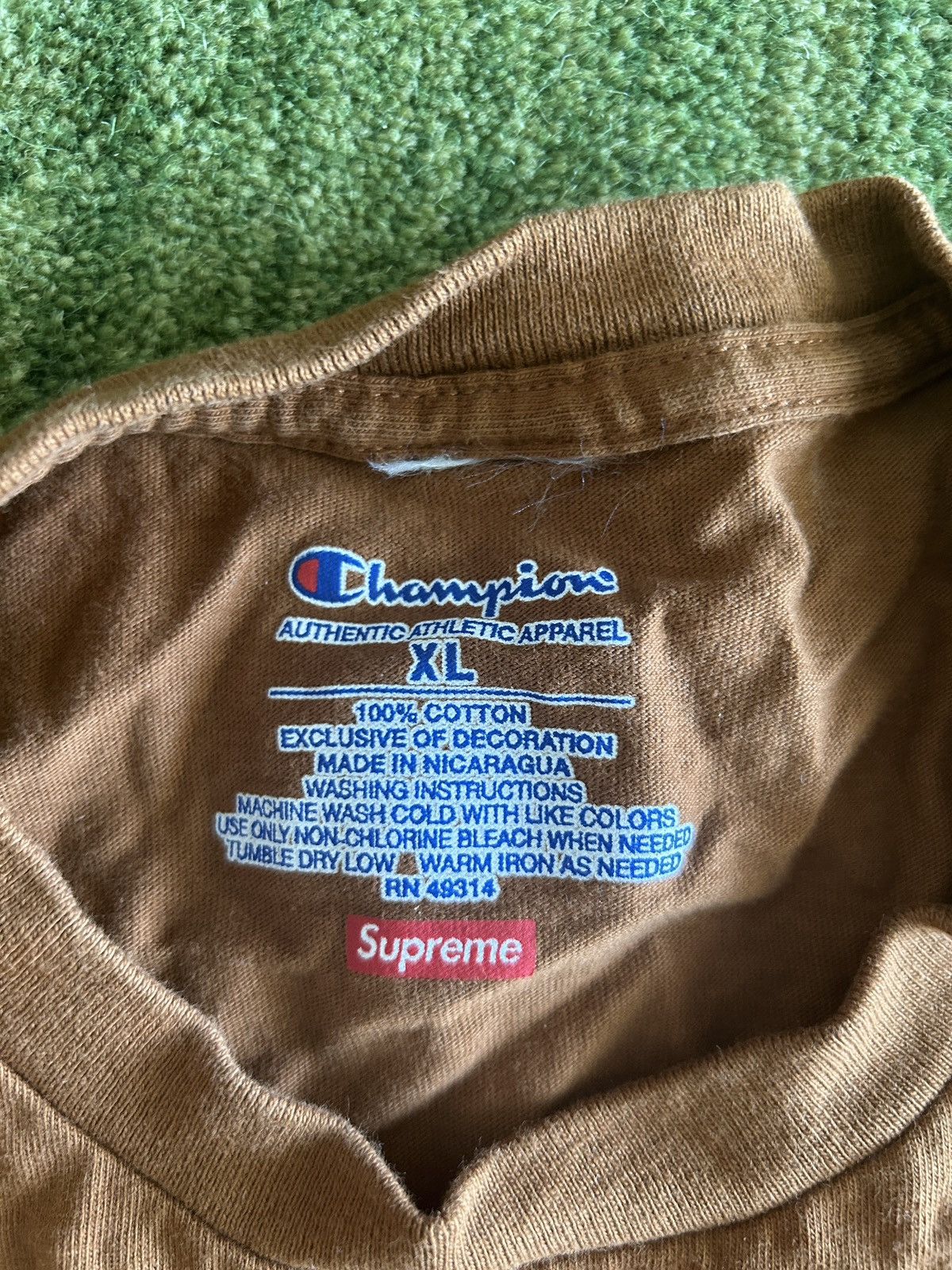 Champion × Supreme Supreme X Champion Stacked C Long Sleeve!FW17!Super Rar Size US XL / EU 56 / 4 - 4 Thumbnail