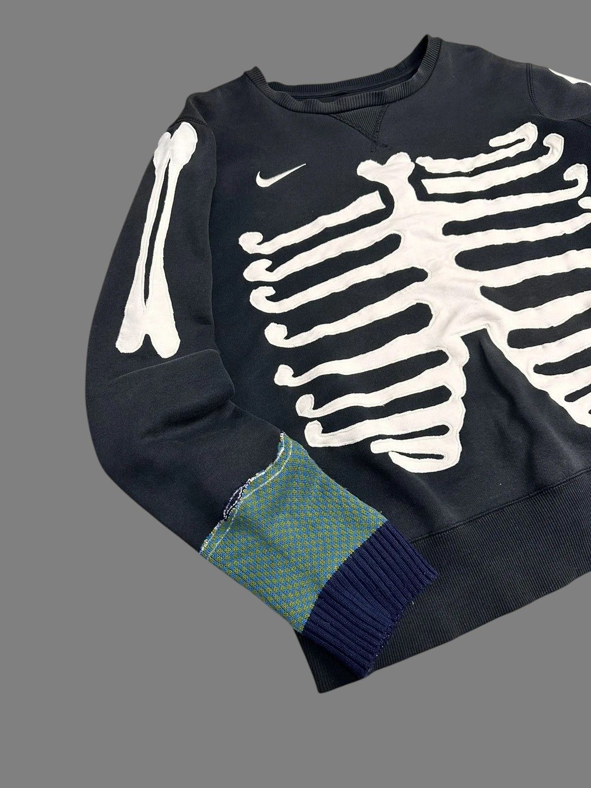 Handmade Vintage Nike Skull Handmade Y2K Diesel Bones Gothic Size US L / EU 52-54 / 3 - 8 Thumbnail