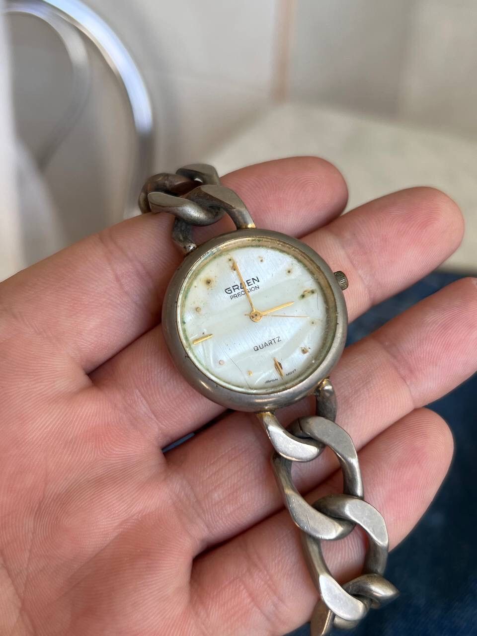 Japanese Brand × Vintage Vintage Japanese style Chain Metal futuristic Watch Bracelet Size ONE SIZE - 4 Thumbnail
