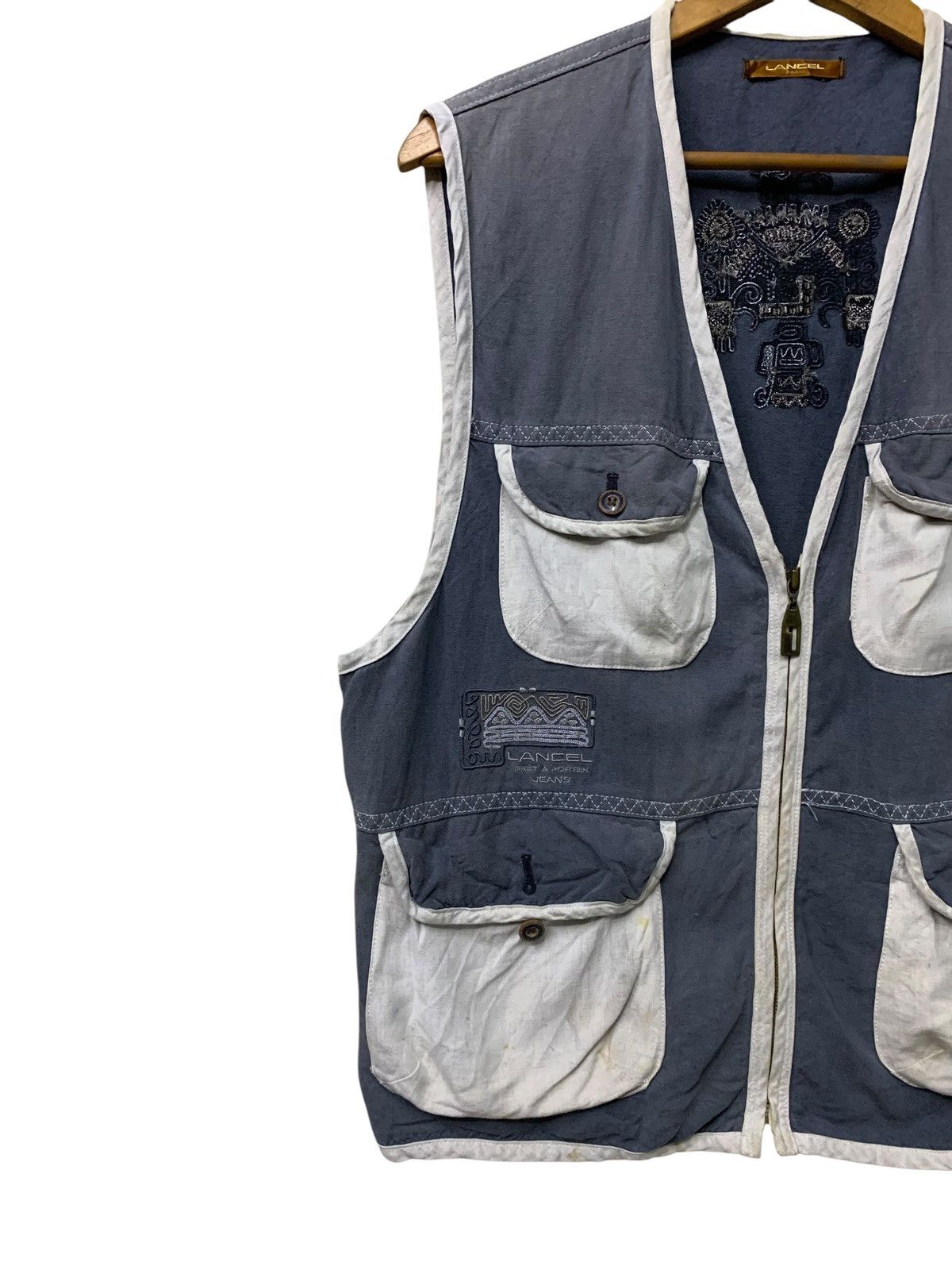 Lancel 🔥VTG LANCEL PARIS TACTICAL UTILITY VEST JACKET Size US M / EU 48-50 / 2 - 2 Thumbnail
