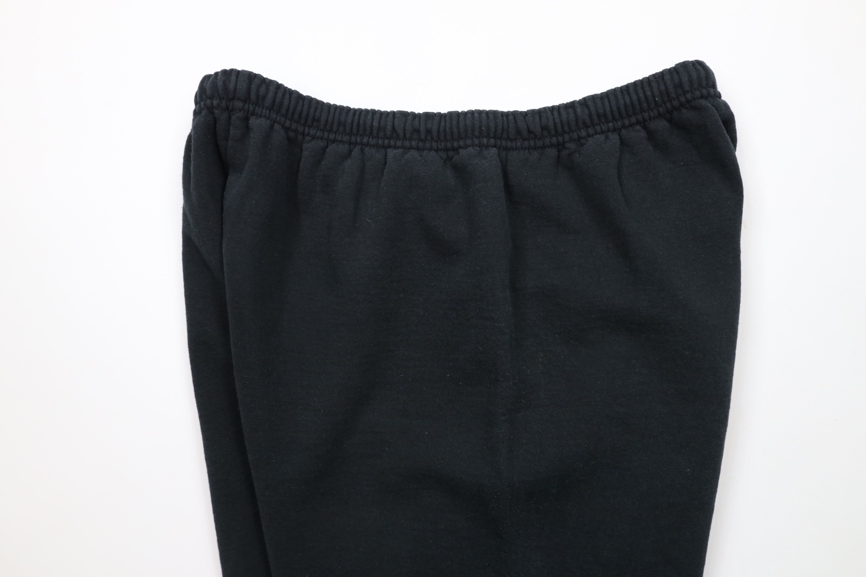 Vintage Vintage 90s Streetwear Blank Cuffed Sweatpants Joggers Black Size US 38 / EU 54 - 6 Thumbnail