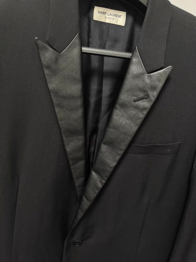 Saint Laurent Paris Saint Laurent Paris 14ss sheepskin collar gun lapel smoking Size 52R - 3 Thumbnail