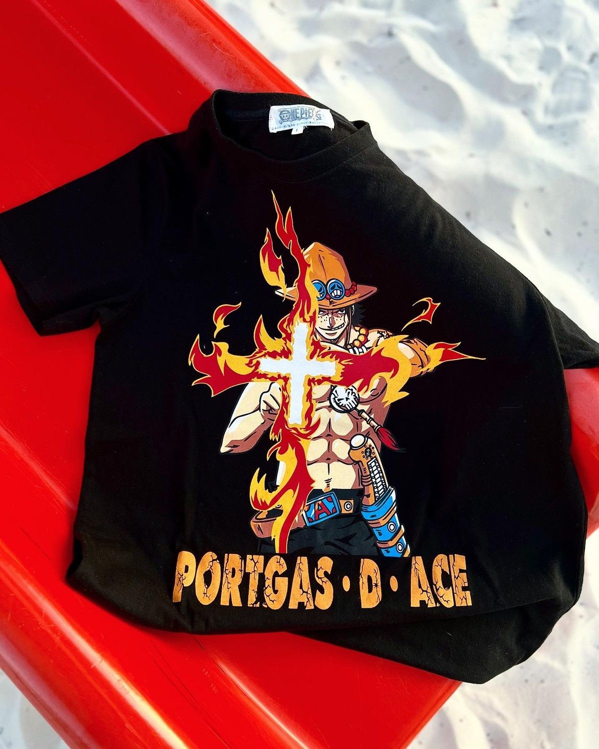 Anime One Piece “Fire Fist Ace” Solo Tee Size US L / EU 52-54 / 3 - 1 Thumbnail