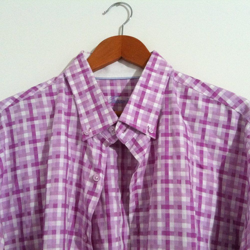 Tasso Elba TASSO ELBA MENS COTTON BUTTON DOWN CASUAL SHIRT SIZE: XXL Size US XXL / EU 58 / 5 - 2 Thumbnail
