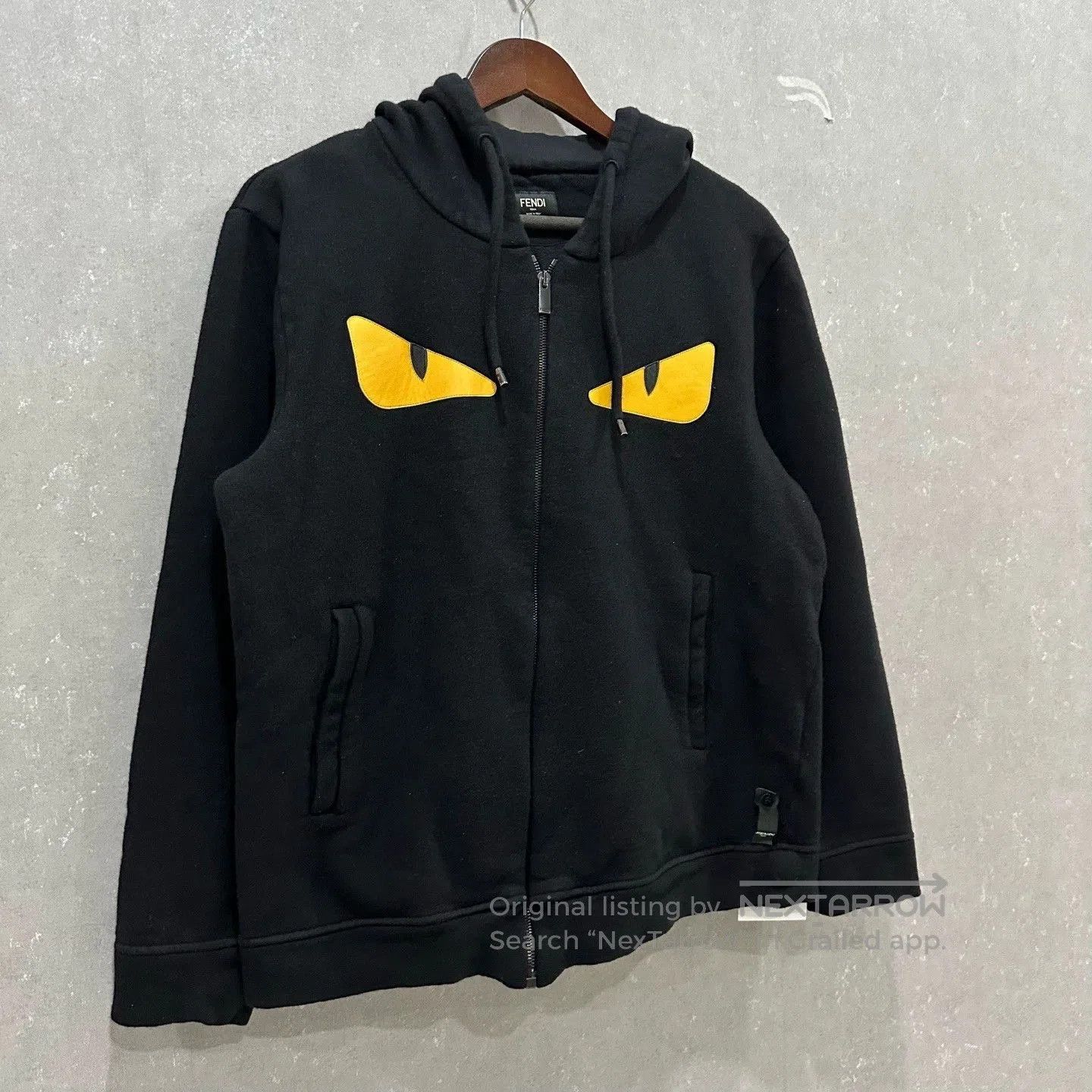 Fendi Fendi Black Monster Eye Hoodie Jacket. Size US L / EU 52-54 / 3 - 3 Thumbnail