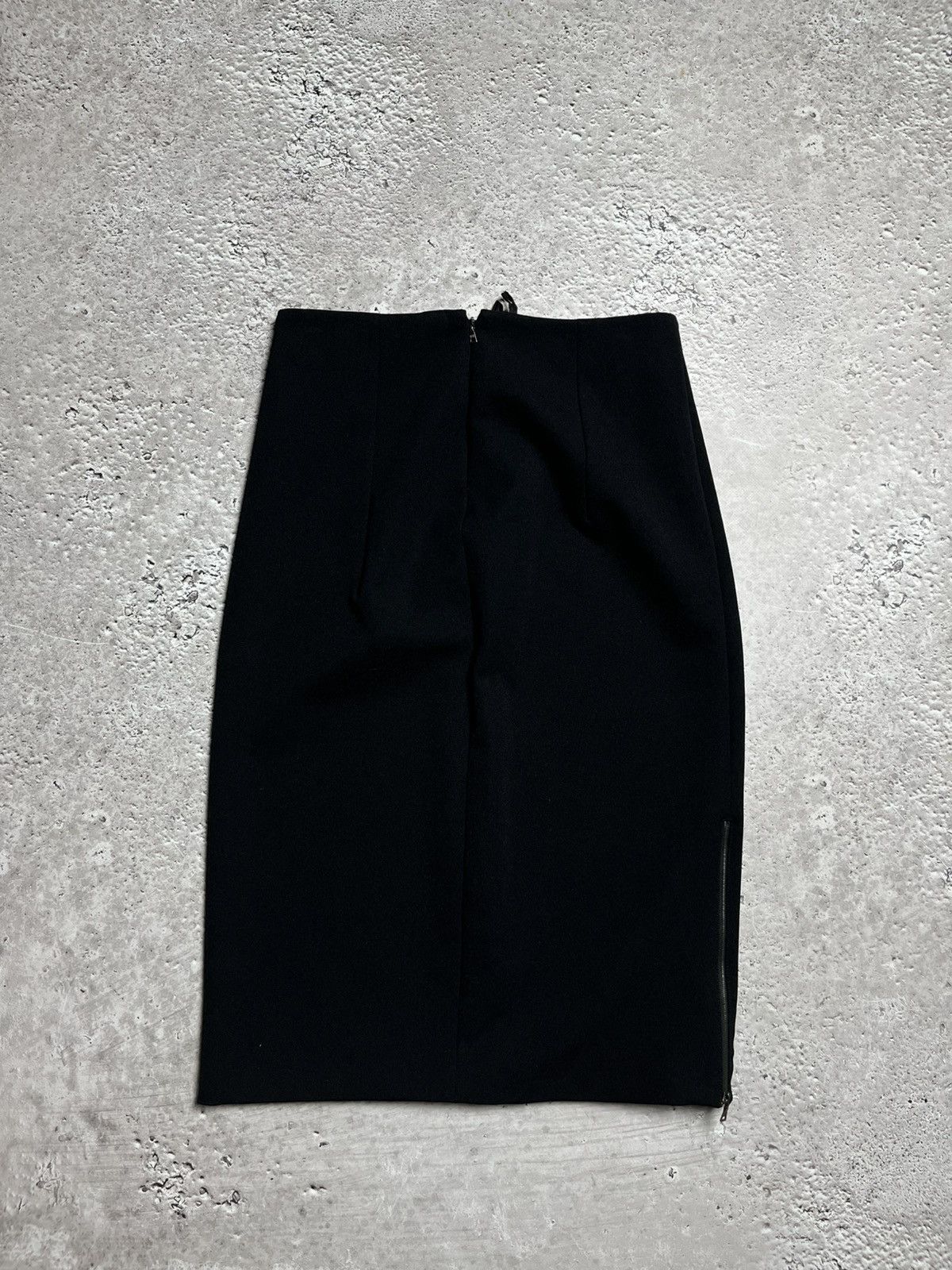 Prada × Vintage Prada Black Wool Blend Pencil Skirt Made in Italy Size 44 Size 30" / US 8 / IT 44 - 12 Thumbnail