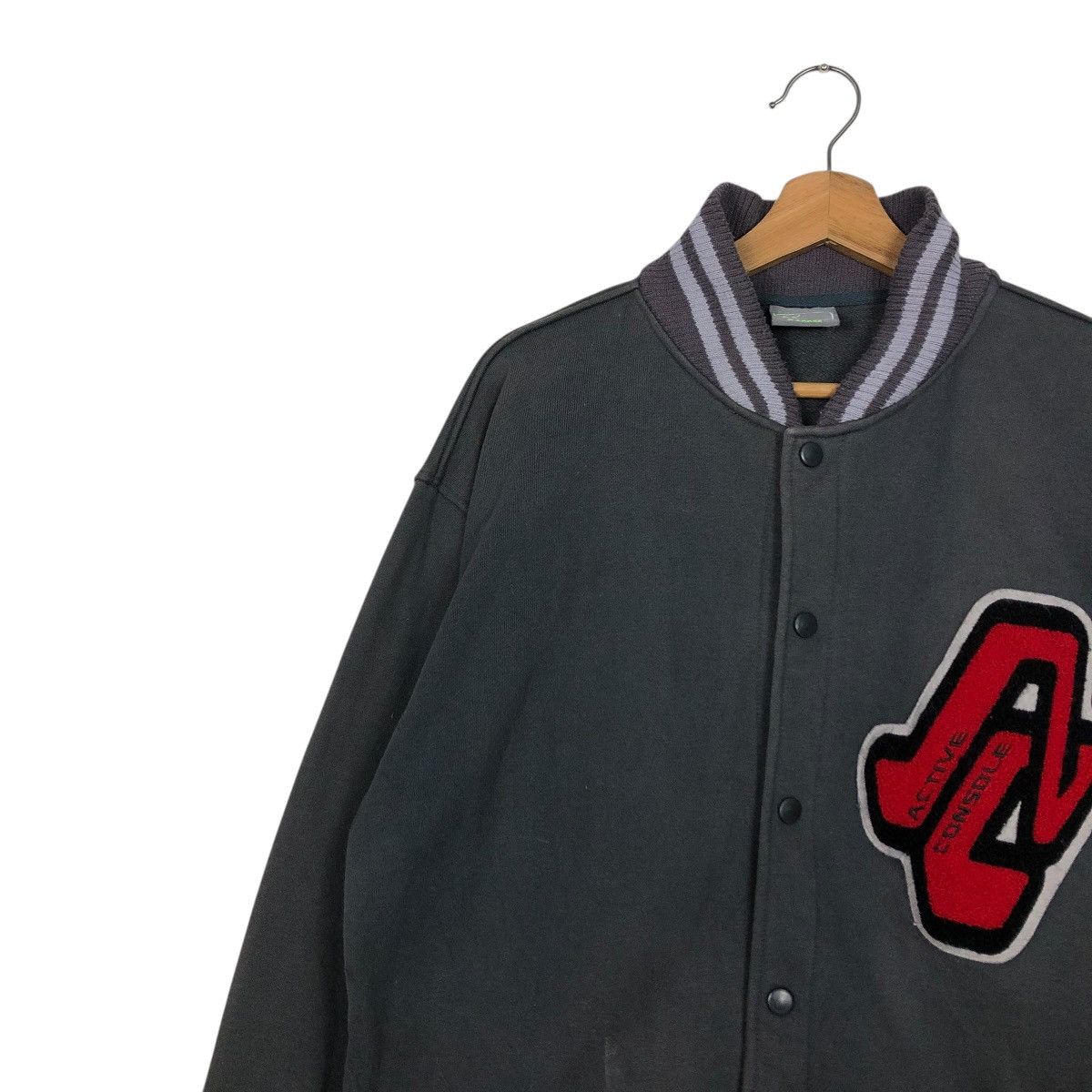 Japanese Brand 🔥VINTAGE VARSITY BOMBER JACKET ACTIVE CONSOLE ISSEY MIYAKE Size US XL / EU 56 / 4 - 9 Thumbnail