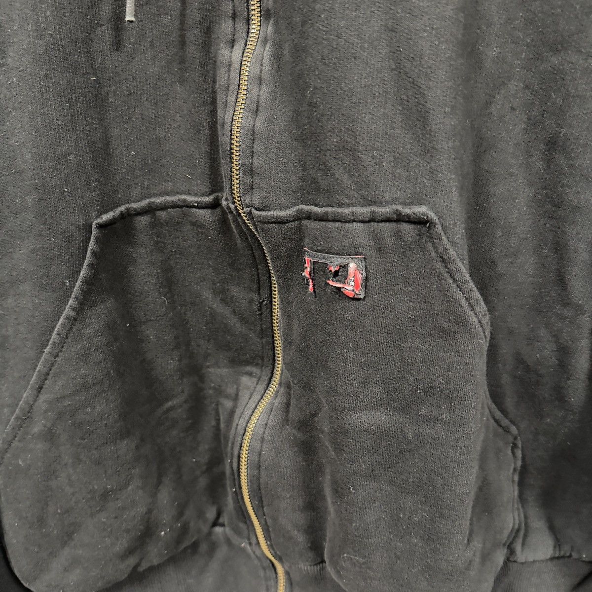 Vintage Thrashed Faded Dickies Thermal Lined Zip Hoodie ERD Grunge Size US XXL / EU 58 / 5 - 5 Thumbnail