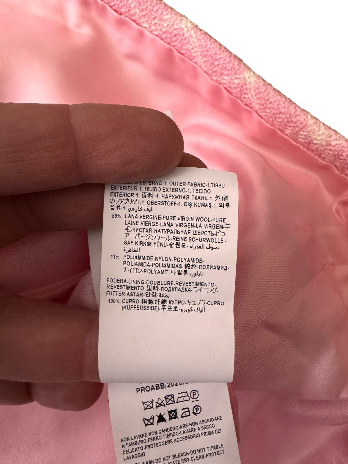 Versace Versace Pink Tweed Mini Skirt Medusa Buttons – Size IT 38 Size 26" / US 2 / IT 38 - 12 Thumbnail