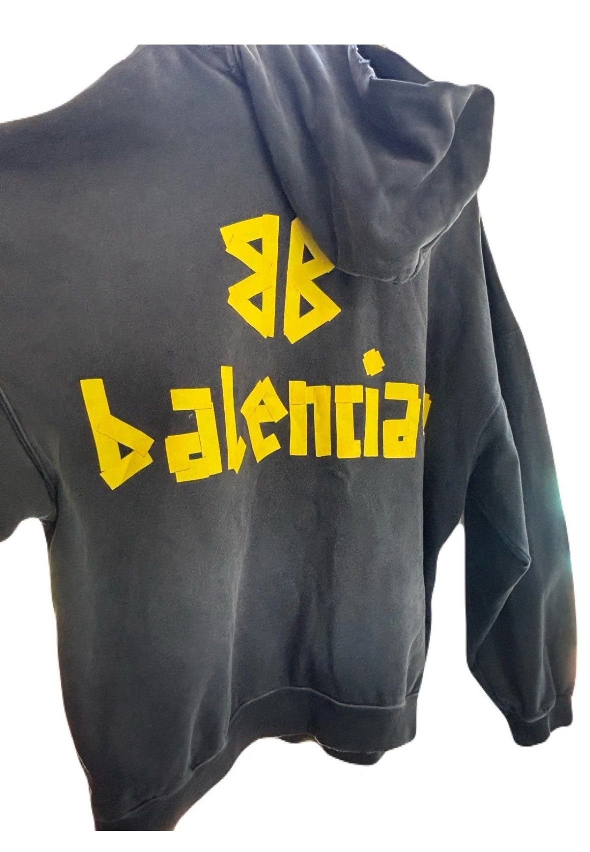 Balenciaga Balenciaga size 3/XL OVERSIZE Hoodie Tape Ripped Pocket Size US XXL / EU 58 / 5 - 7 Thumbnail