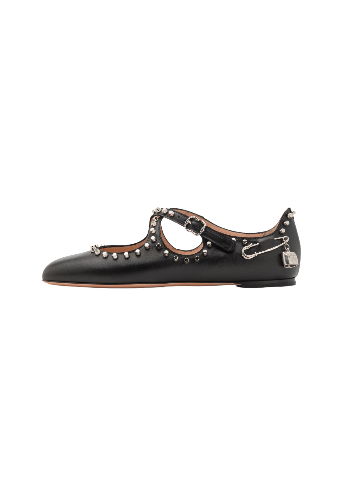 BALLY Black Leather Mary-Jane Ballerina Flats NWT