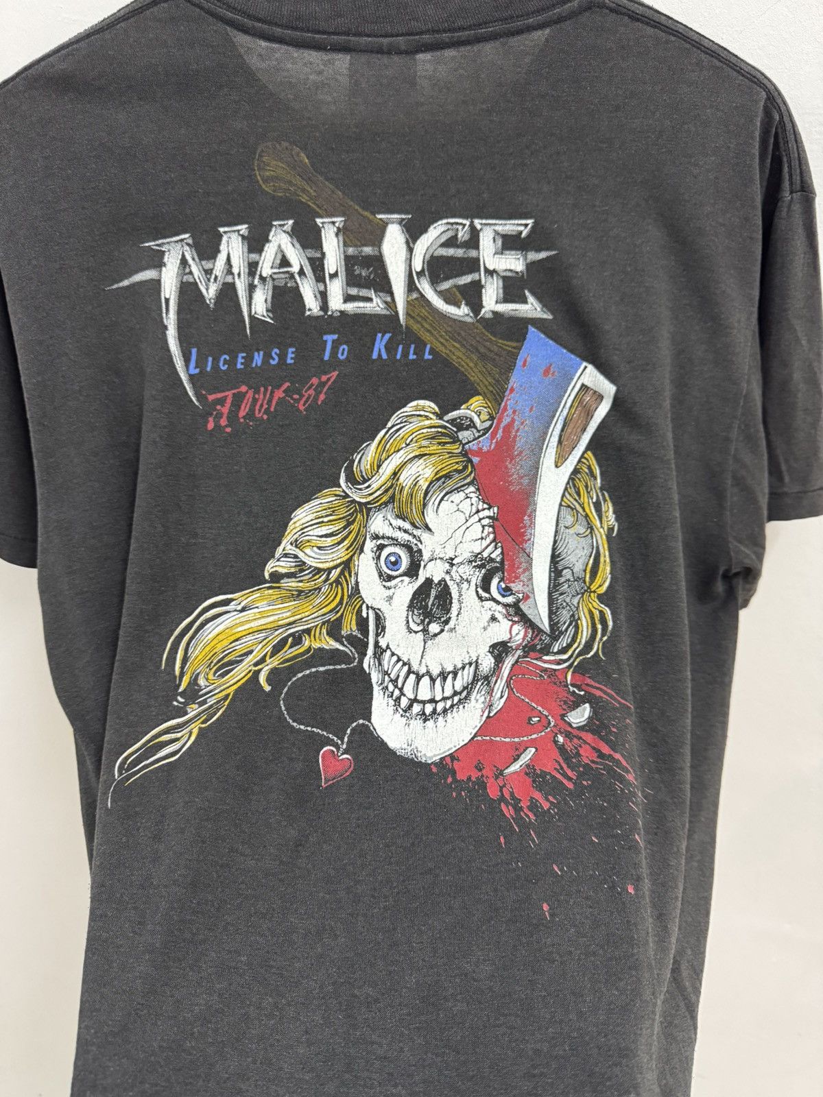 Band Tees × Vintage Vtg Malice License To Kill Tour 1987 Tshirt Size US L / EU 52-54 / 3 - 6 Thumbnail
