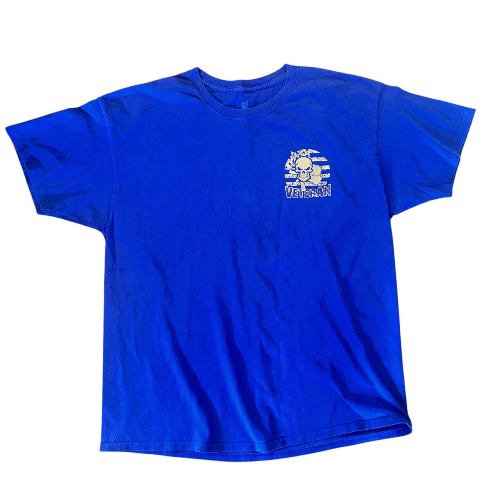 Hanes Hanes Veteran Soldier Support Skull Graphic Tee XL Size US XL / EU 56 / 4 - 1 Thumbnail