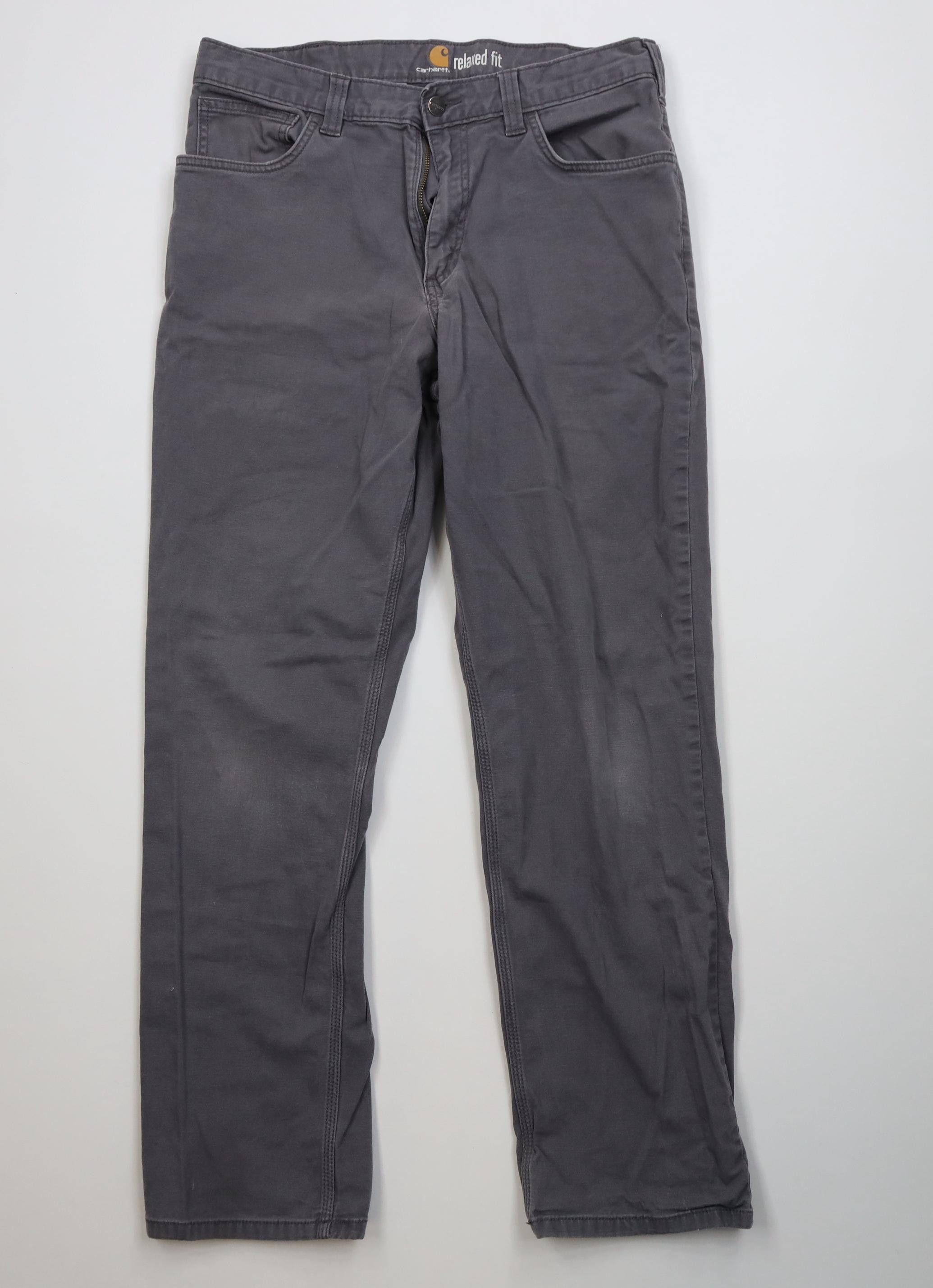 Carhartt Vintage Y2K Carhartt Relaxed Fit Stretch Canvas Pants Gray Size US 33 - 1 Thumbnail