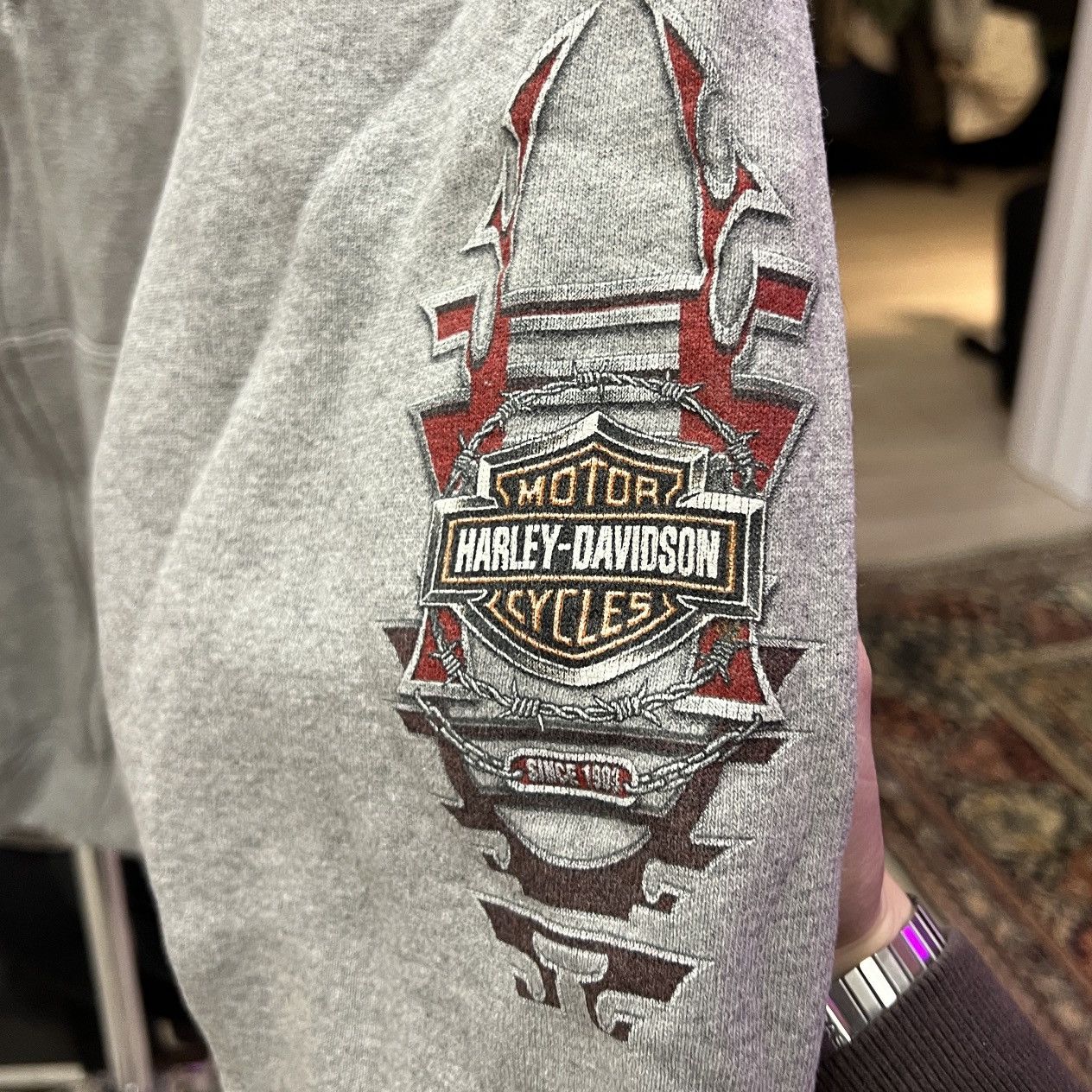 Harley Davidson vintage harley davidson zip-up hoodie Size US XL / EU 56 / 4 - 3 Thumbnail
