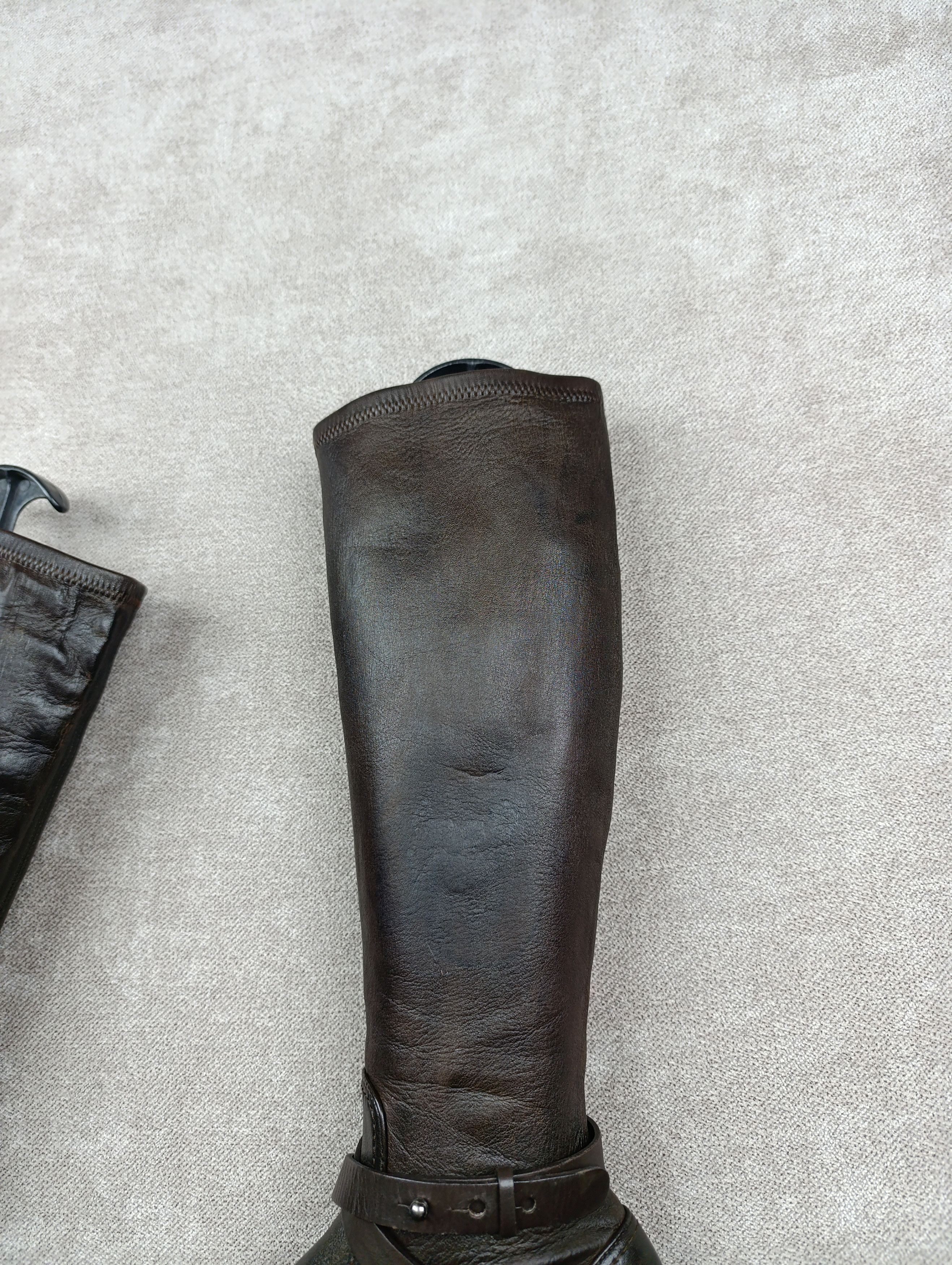 Celine CELINE KNEE-HIGH LEATHER COWBOY BOOTS SIZE 37 Size US 7 / IT 37 - 5 Thumbnail