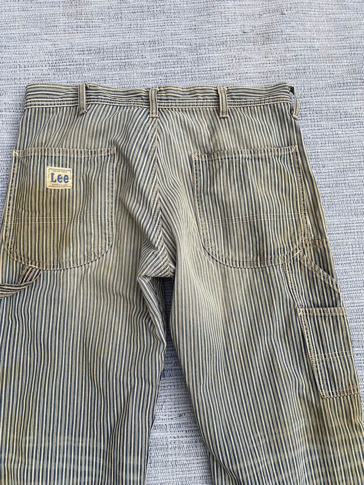 Japanese Brand lee painter pants hickory striped Size US 35 - 10 Thumbnail