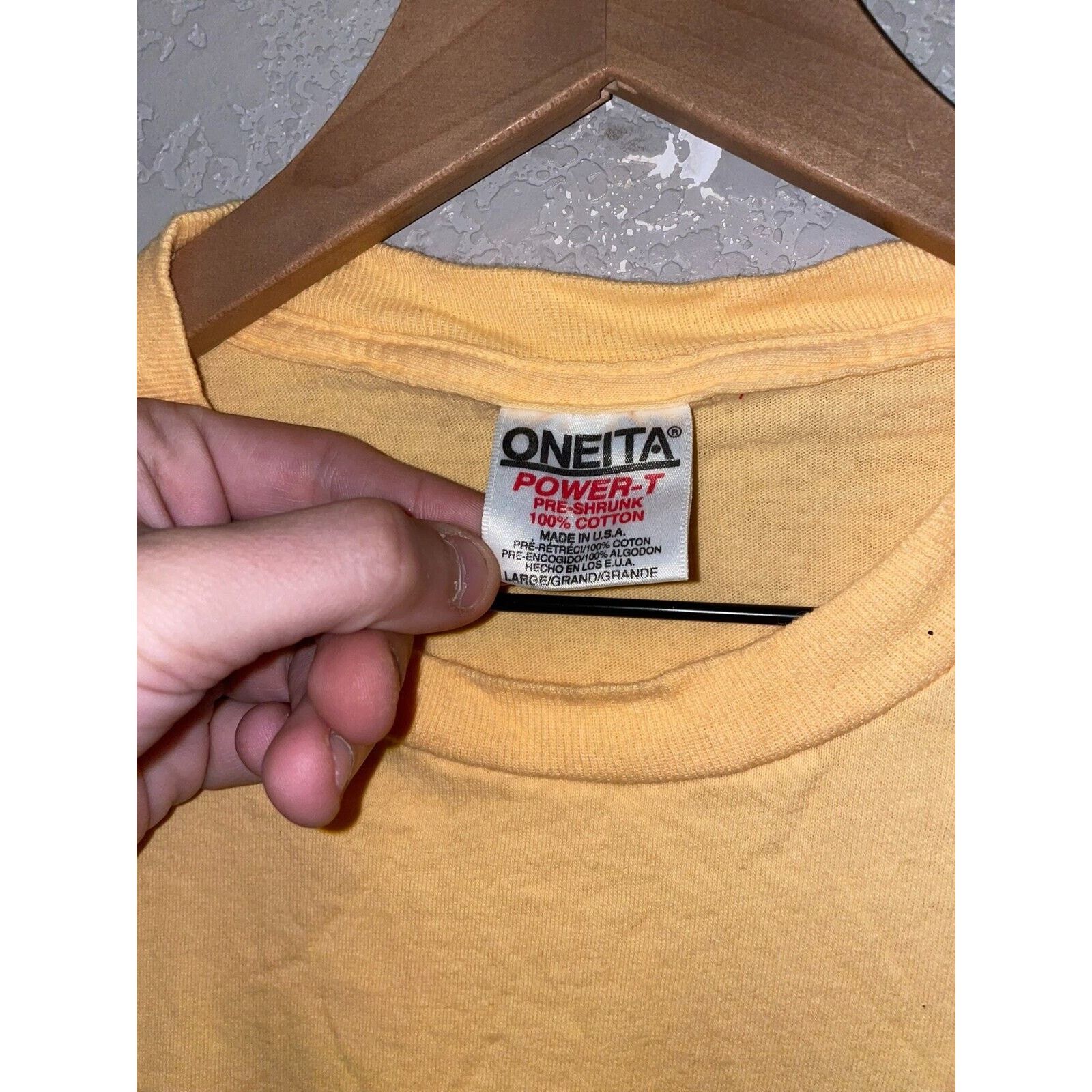 Vintage Vintage Red River Shirt Tee Yellow Native American VTG 90s L Size US L / EU 52-54 / 3 - 6 Thumbnail