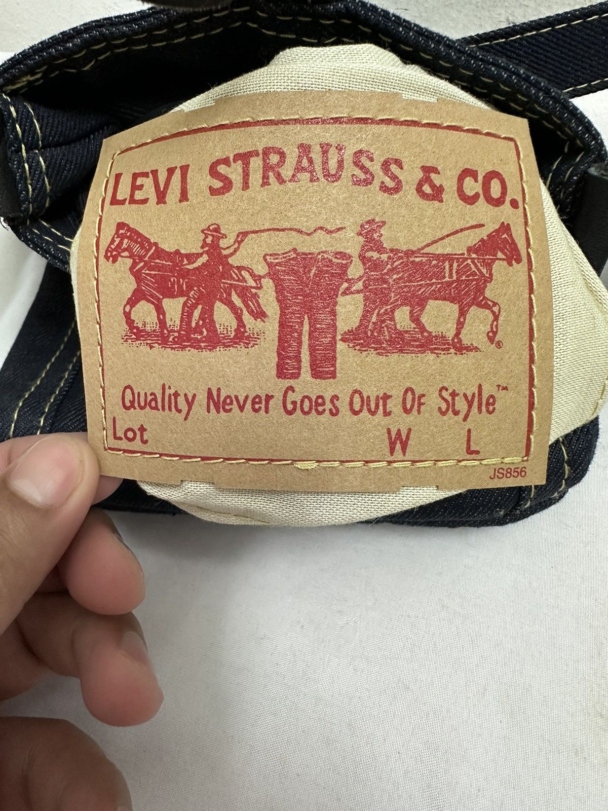 If Six Was Nine × Levi's Vintage Clothing Levi's Strauss & Co Denim Custom Sling Bag Size ONE SIZE - 6 Thumbnail