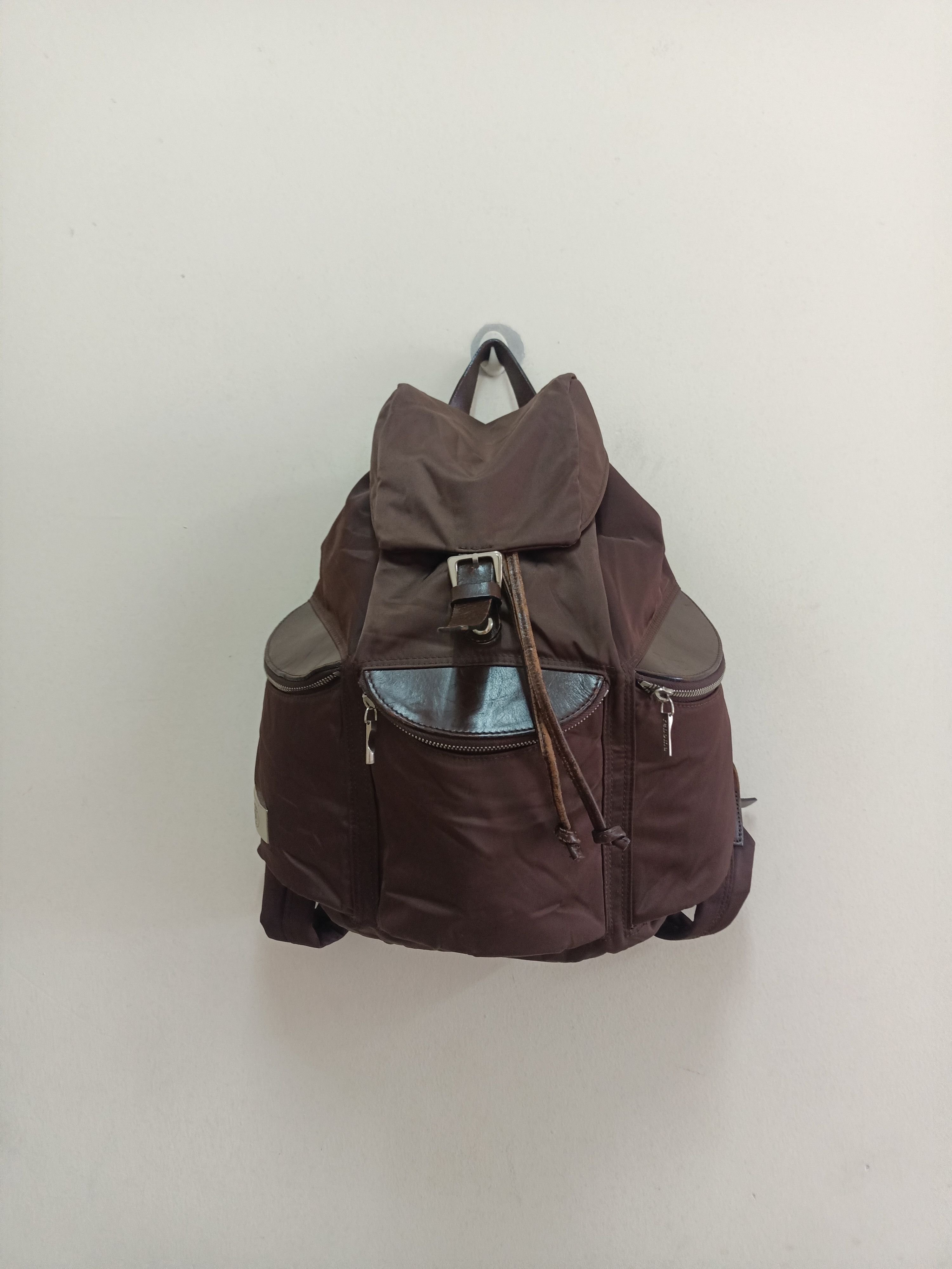 Renoma Vintage Renoma Paris nylon leather backpack Size ONE SIZE - 1 Thumbnail