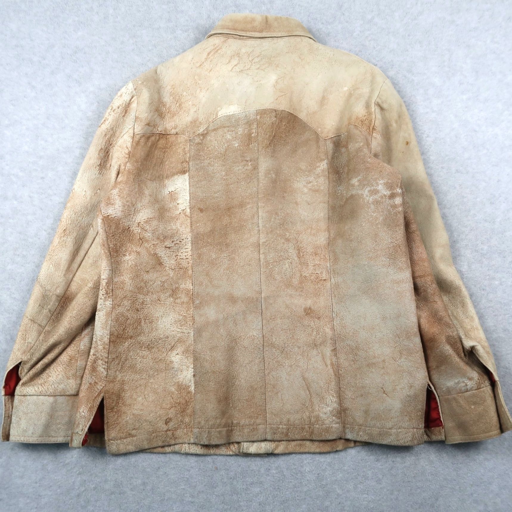 Vintage VINTAGE Vany by Arcelus New York Tan Leather Button Up Men's Size 46 Jacket Size US S / EU 44-46 / 1 - 2 Thumbnail