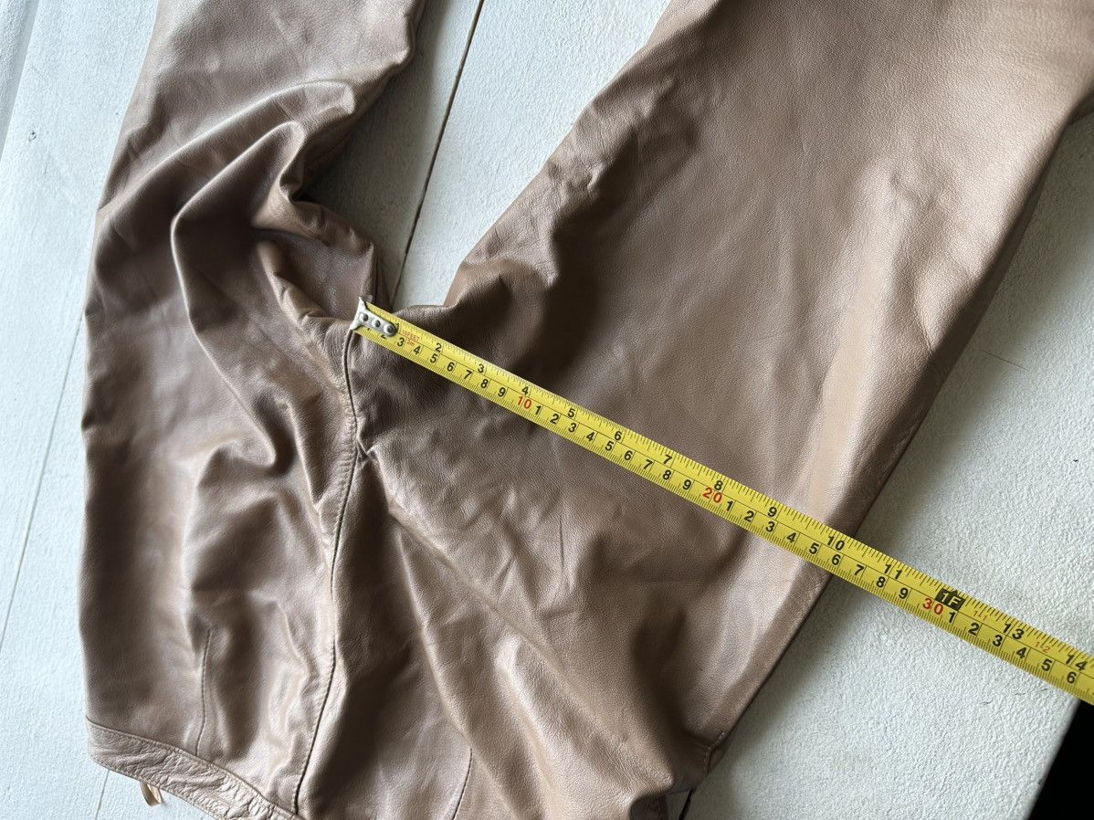 Leather × Vintage 🚨Vintage leather pants motorcycles BROWN LUXURY Y2K Size 25" / US 0 / IT 36 - 17 Thumbnail