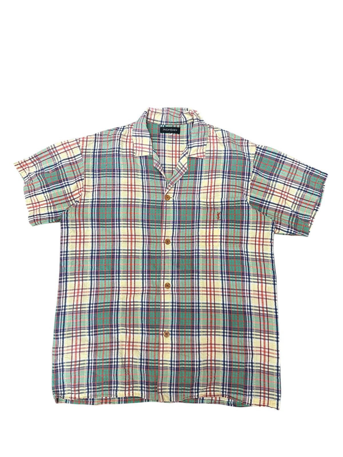 Yves Saint Laurent 2000s Vintage Yves Saint Laurent Shirt Button Up Size US L / EU 52-54 / 3 - 1 Thumbnail