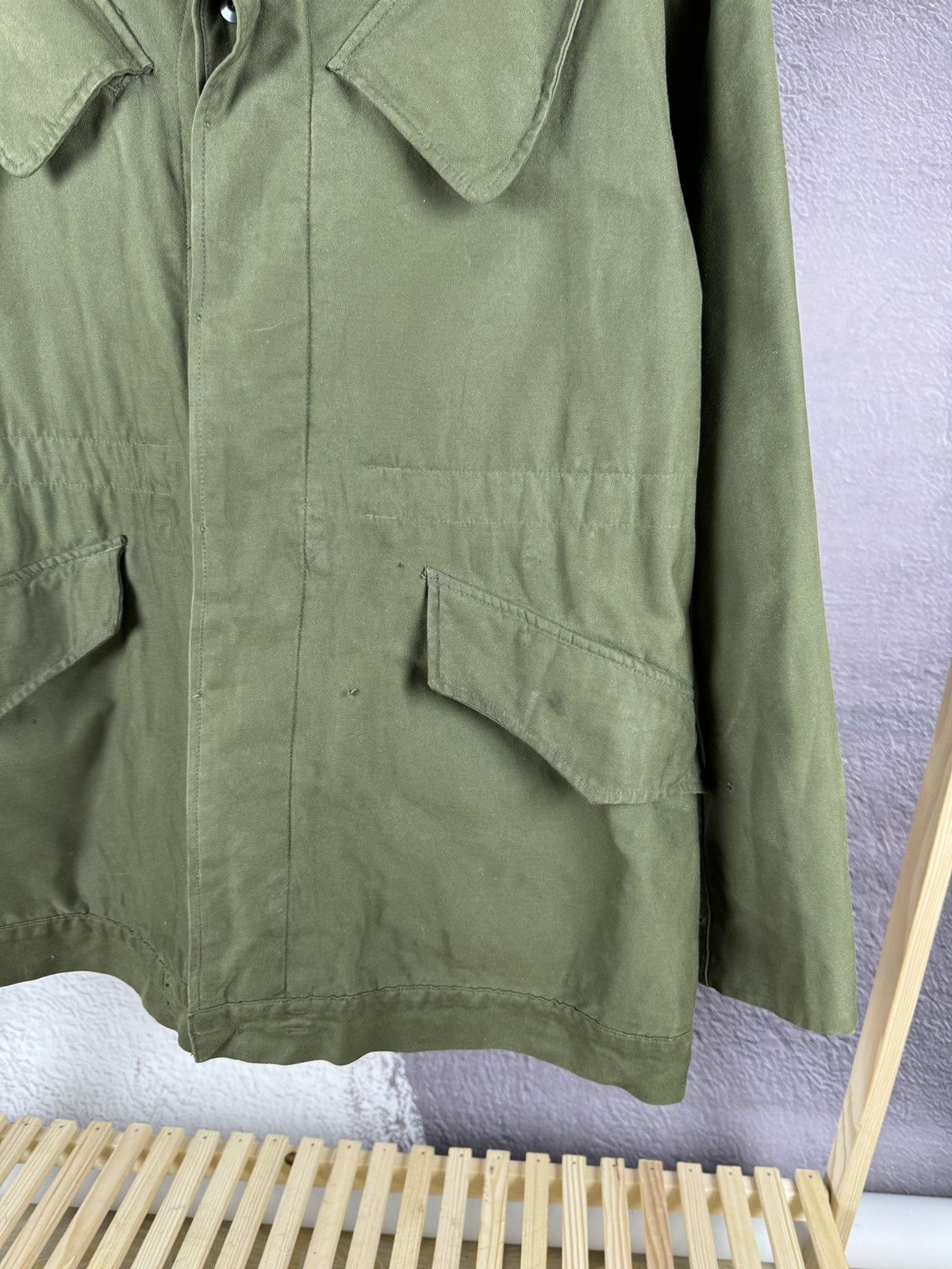 Vintage Vtg✅80’s Dutch Nethelands Army KL Seyntex Green Jacket Size US L / EU 52-54 / 3 - 7 Thumbnail