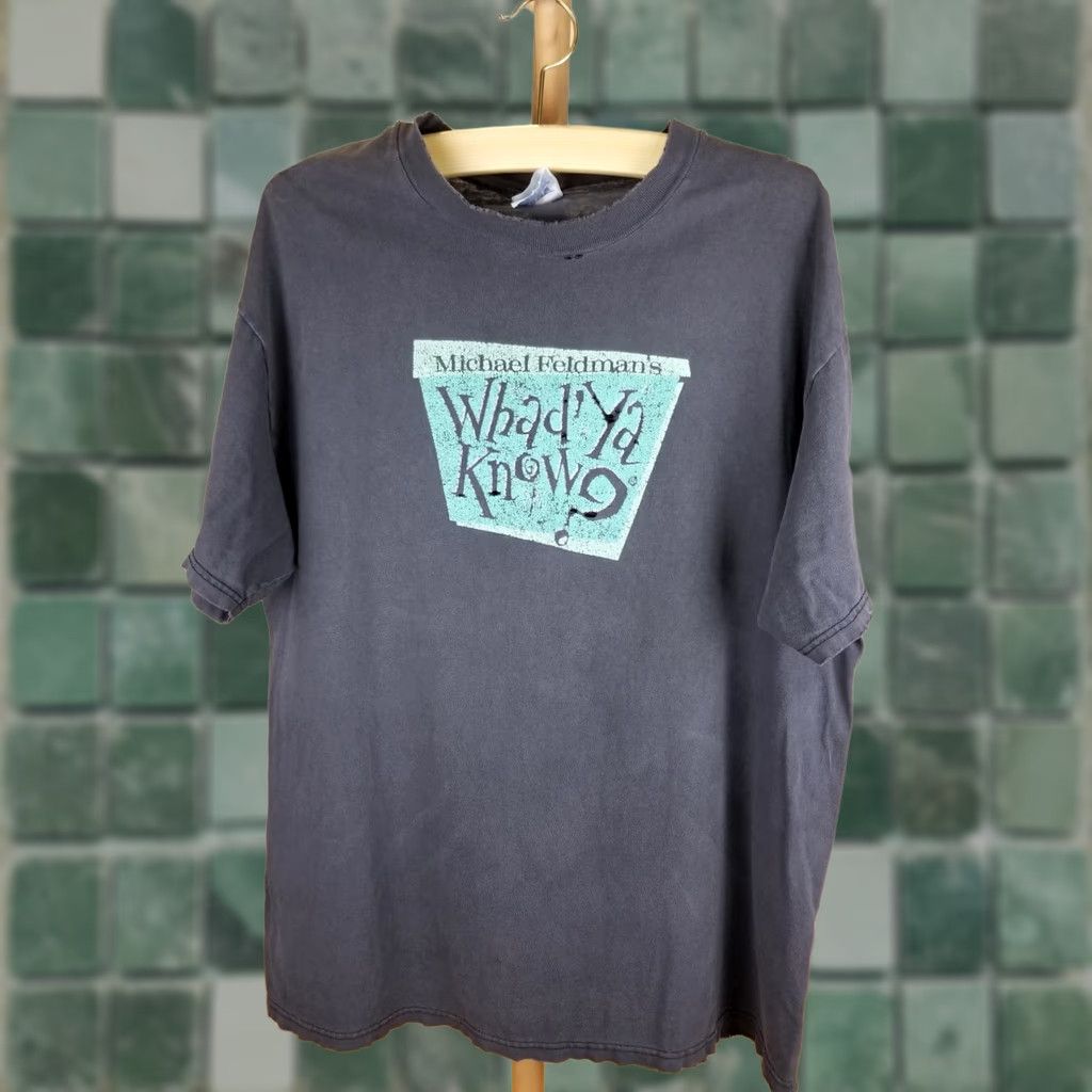 Vintage VINTAGE 90' MICAHEL FELDMAN WHAD'YA KNOW? COMEDY TV SHOW DISTRESSED T-SHIRT XL Size US XL / EU 56 / 4 - 1 Thumbnail