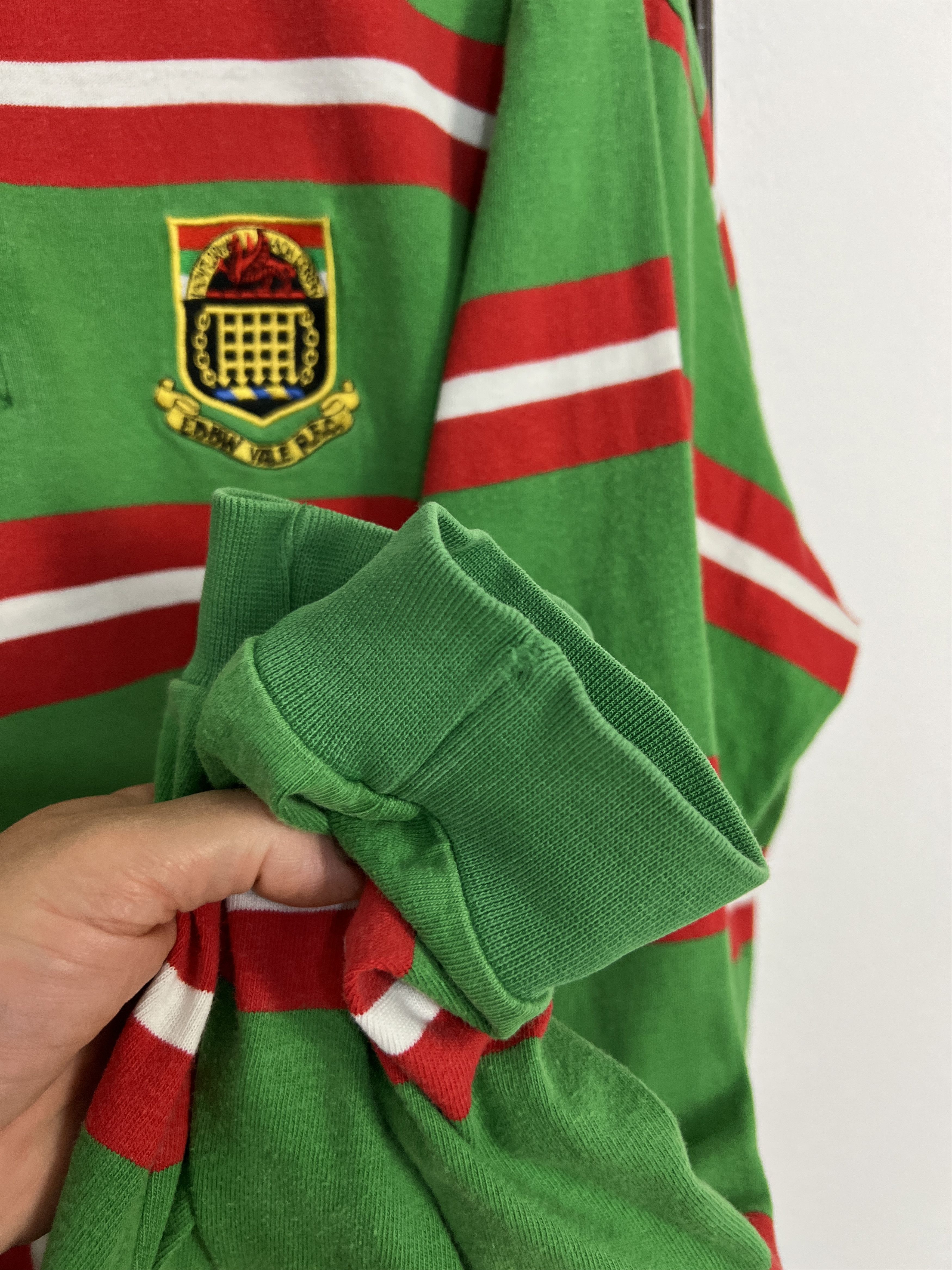 Vintage Vintage 90's Cotton Oxford Ebbw Vale Rugby Jersey Size US XXL / EU 58 / 5 - 9 Thumbnail