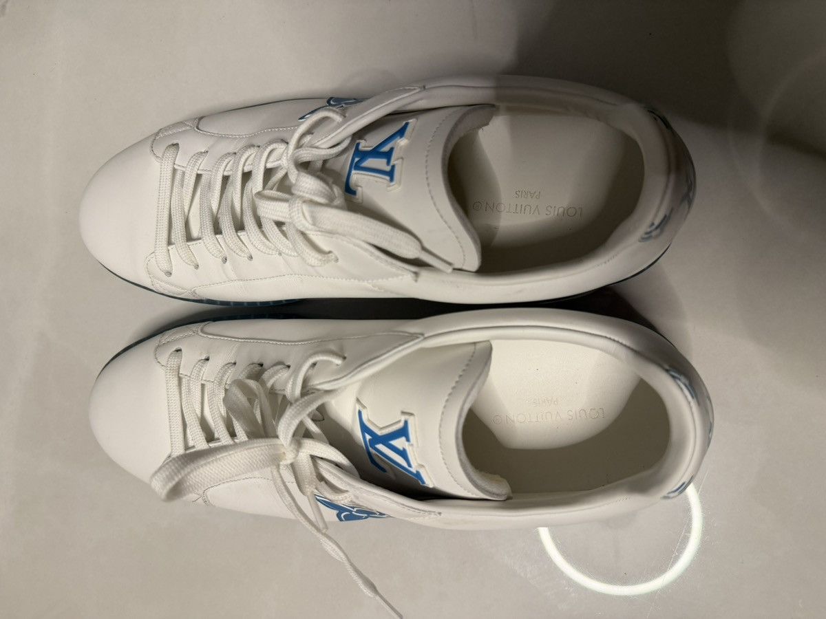 Louis Vuitton Louis Vuitton - Luxembourg Samothrace Sneaker white/blue 44 Size US 11 / EU 44 - 4 Thumbnail