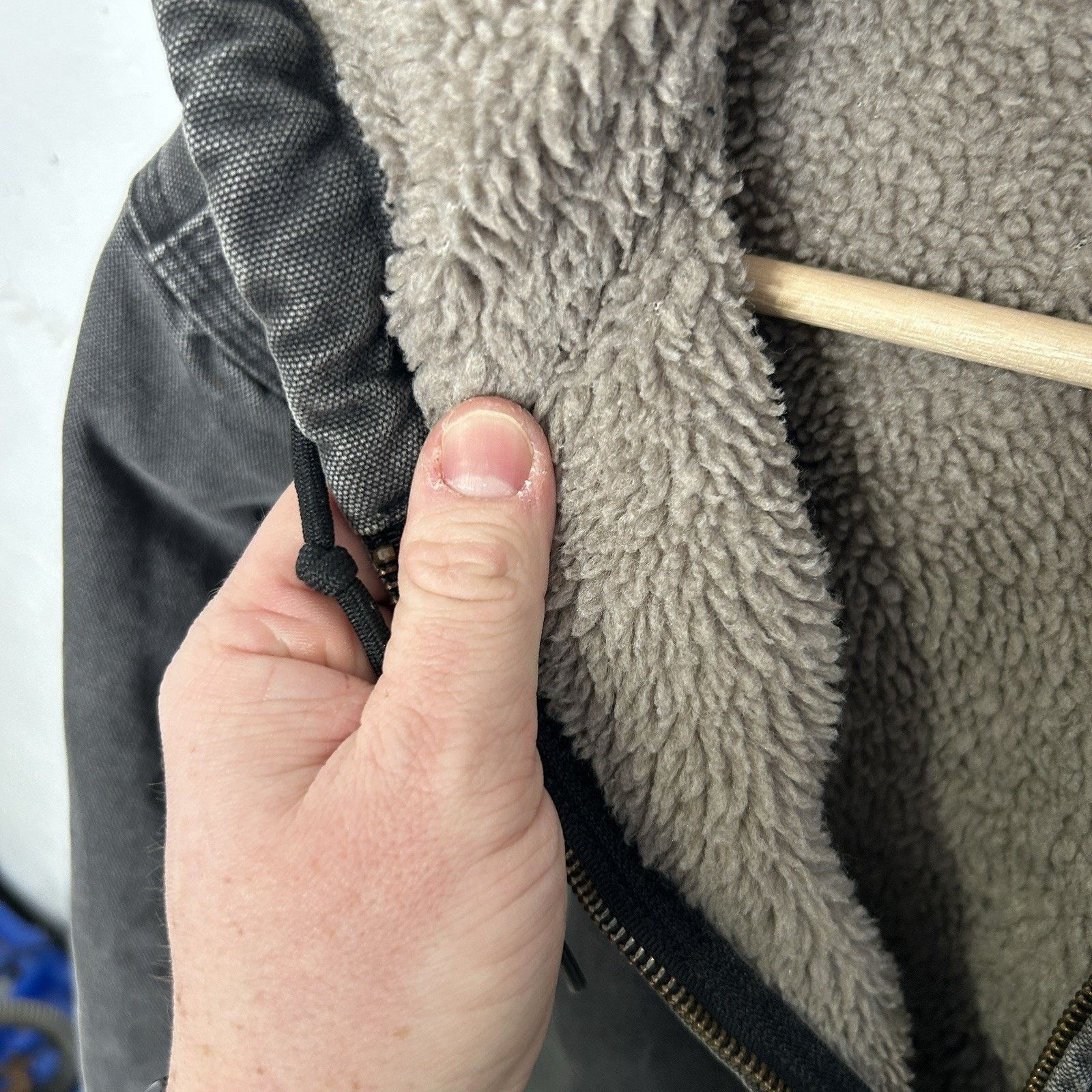 Carhartt Carhartt Sherpa-Lined Hooded Detroit Jacket “Black” WJ141 Size M / US 6-8 / IT 42-44 - 13 Thumbnail