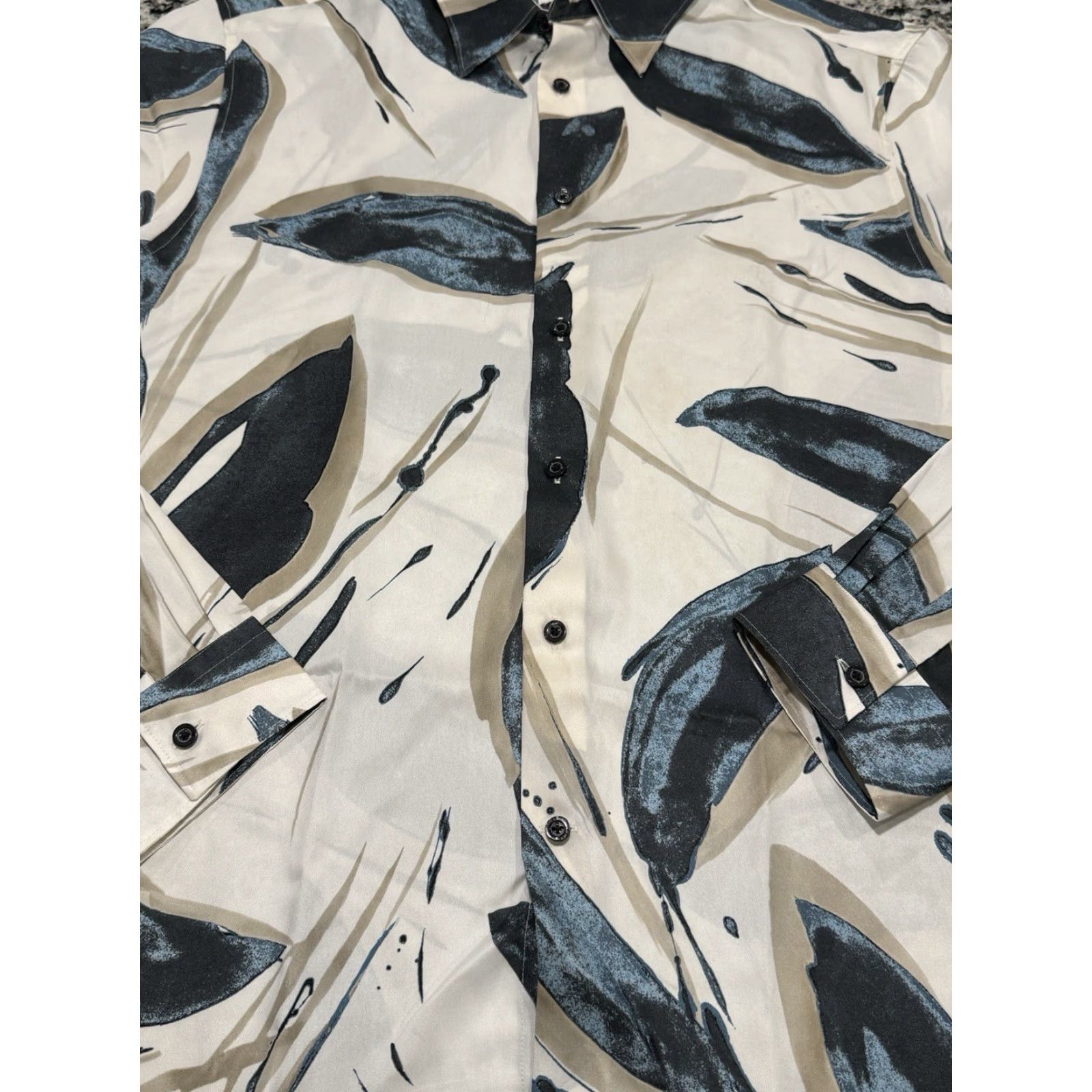 Reiss REISS Sab Painted Print Shirt Regular Fit Button Up Sz XXL EUC Size US XXL / EU 58 / 5 - 4 Thumbnail