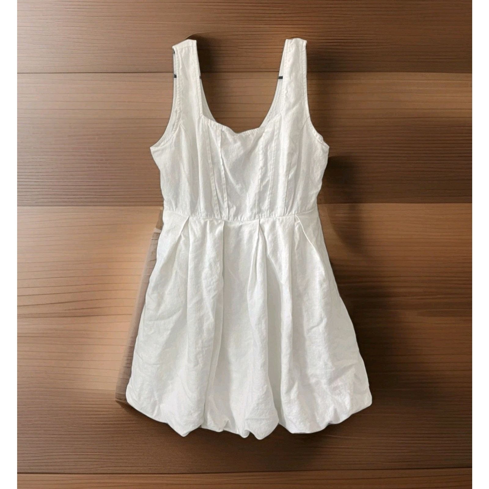 fitted linen midi dress Short Sleeve Linen Midi Dress (Chantilly) main image 1