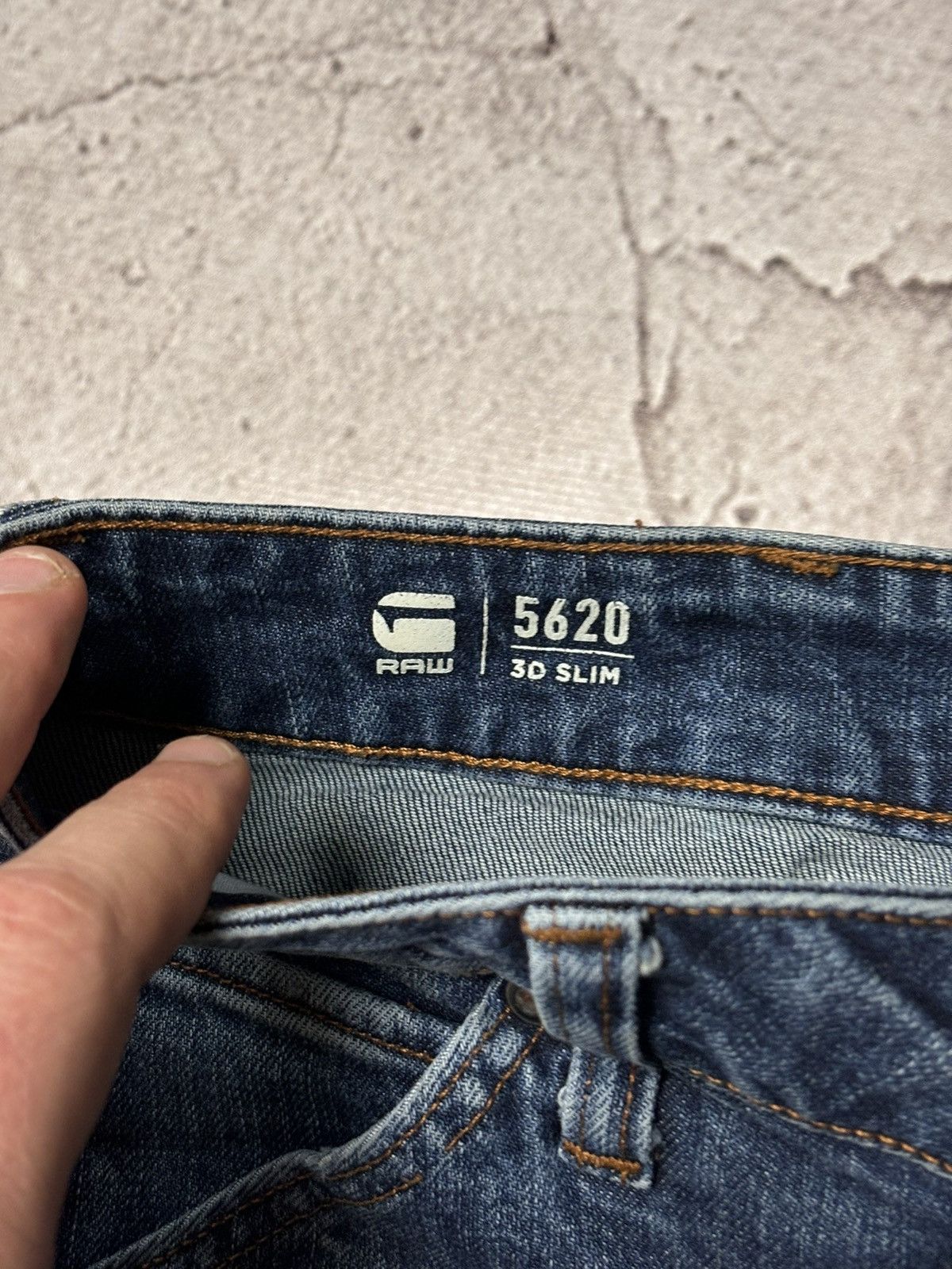 G-Star G-STAR RAW MEN'S JEANS 5620 3D Slim W32 L32 BLUE STRETCH Size US 32 / EU 48 - 5 Thumbnail