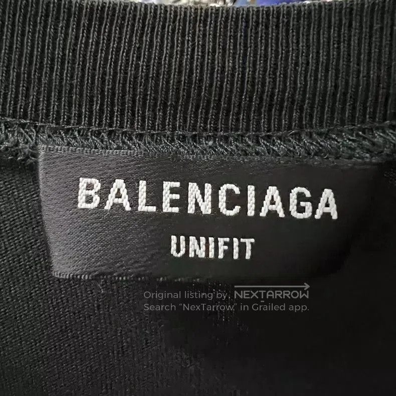 Balenciaga Balenciaga Flame Letter Distressed Print Tee. Size US L / EU 52-54 / 3 - 3 Thumbnail