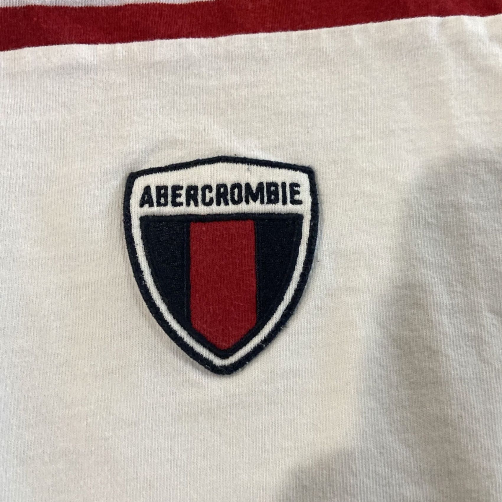 Abercrombie & Fitch VINTAGE Abercrombie & Fitch Muscle Polo Shirt L Red Crest Shield Preppy Logo Mens Size US L / EU 52-54 / 3 - 2 Thumbnail