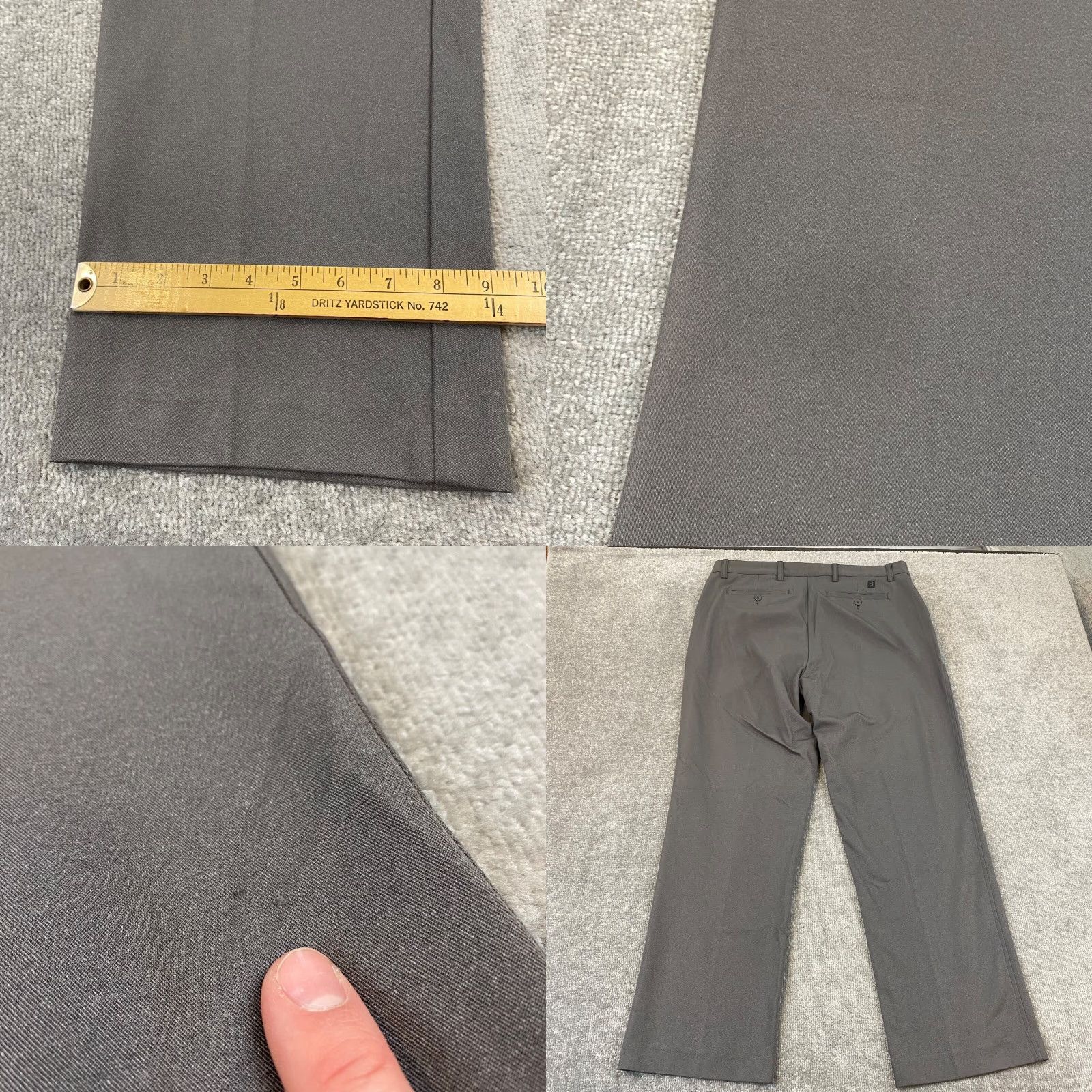 Footjoy FootJoy Pants Mens 36x32 Gray Chino Khaki Performance Golf FJ Stretch Straight Size US 36 / EU 52 - 8 Thumbnail