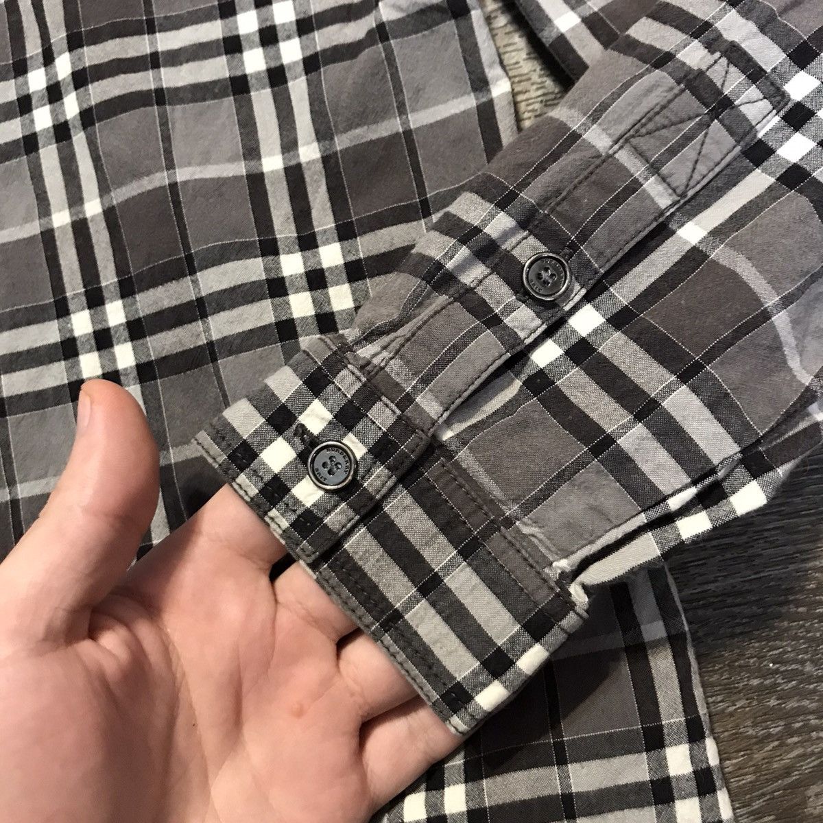 Burberry × Vintage Burberry Brit Shirt Nova Check Longsleeve Shirt Vintage Size US S / EU 44-46 / 1 - 6 Thumbnail